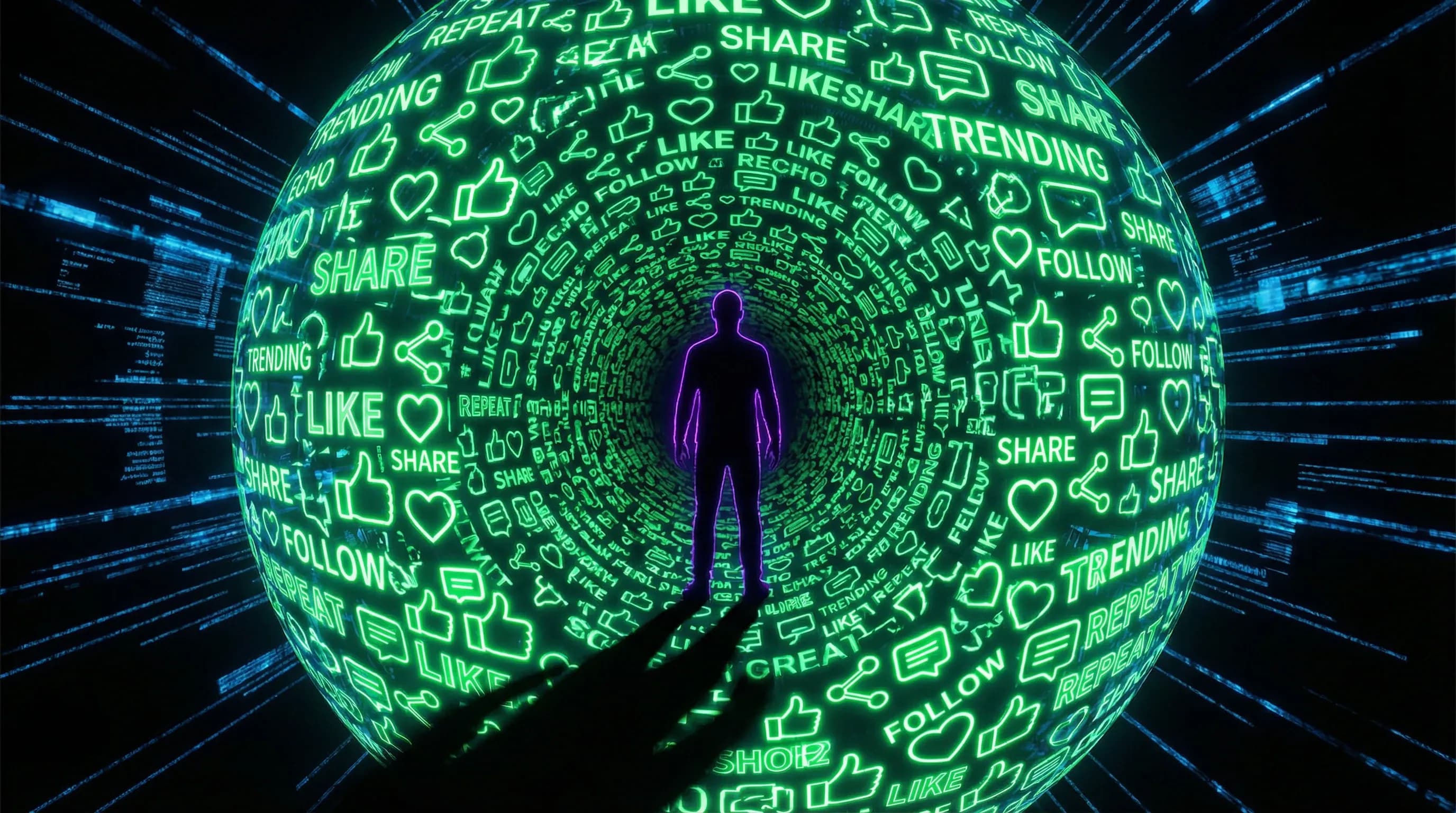 The Echo Chamber Effect: How Social Media Transforms Your Opinion into a Self-Sustaining Illusion of Reality