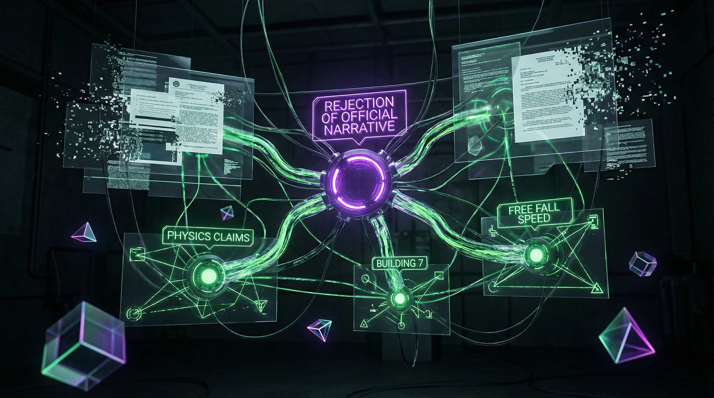 Visualization of conspiratorial worldview as a network of interconnected beliefs