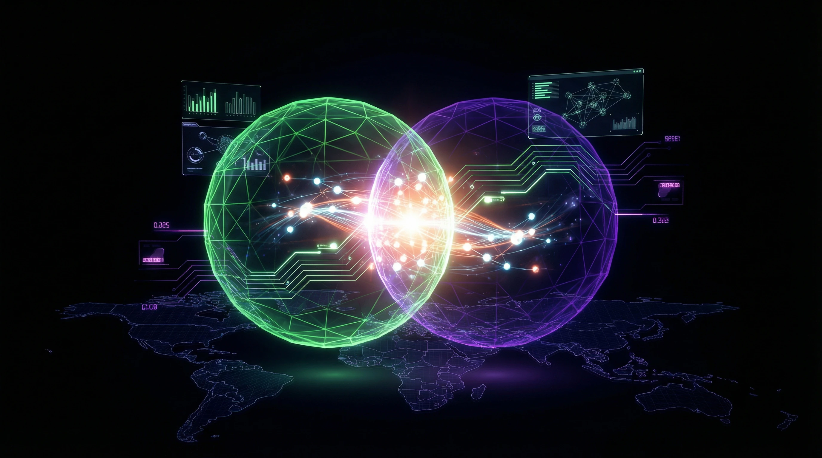 Schematic visualization of the dual nature of terrorism with intersecting spheres of autonomy and instrumentality