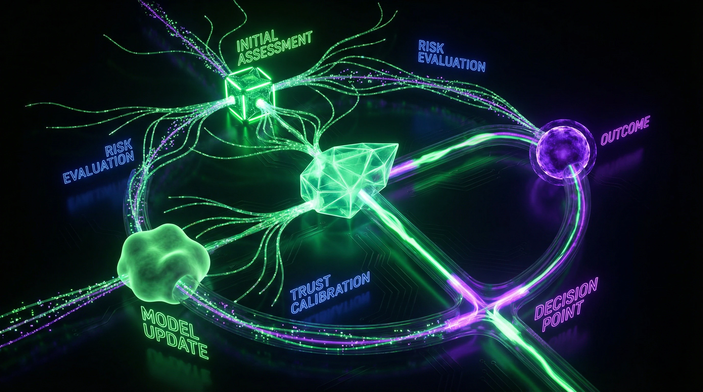Trust learning cycle involving different amygdala subregions