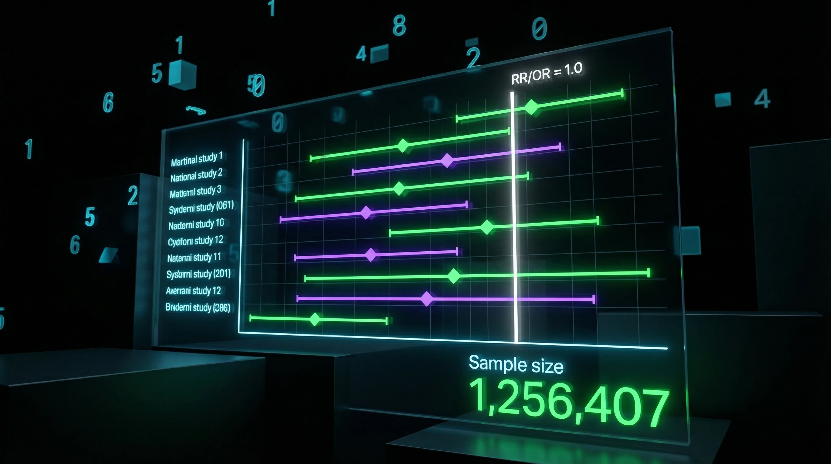 Meta-analysis results on vaccination and autism association