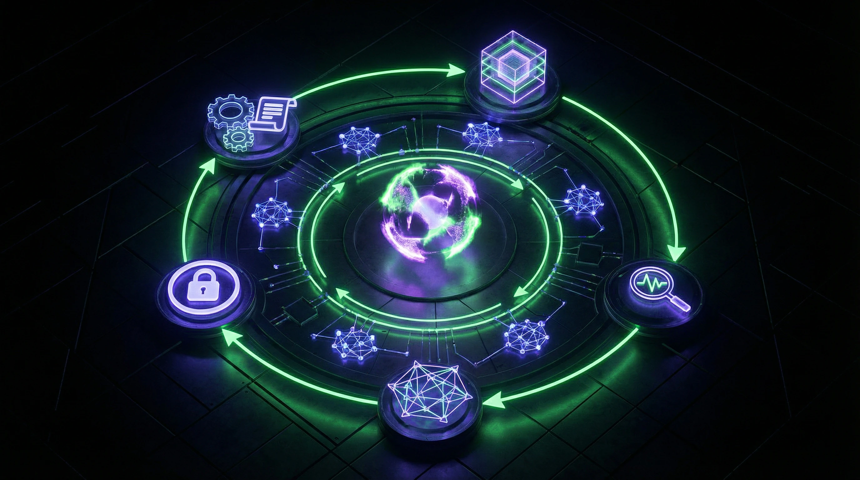 Diagram of the closed hermeneutical cycle of inerrancy