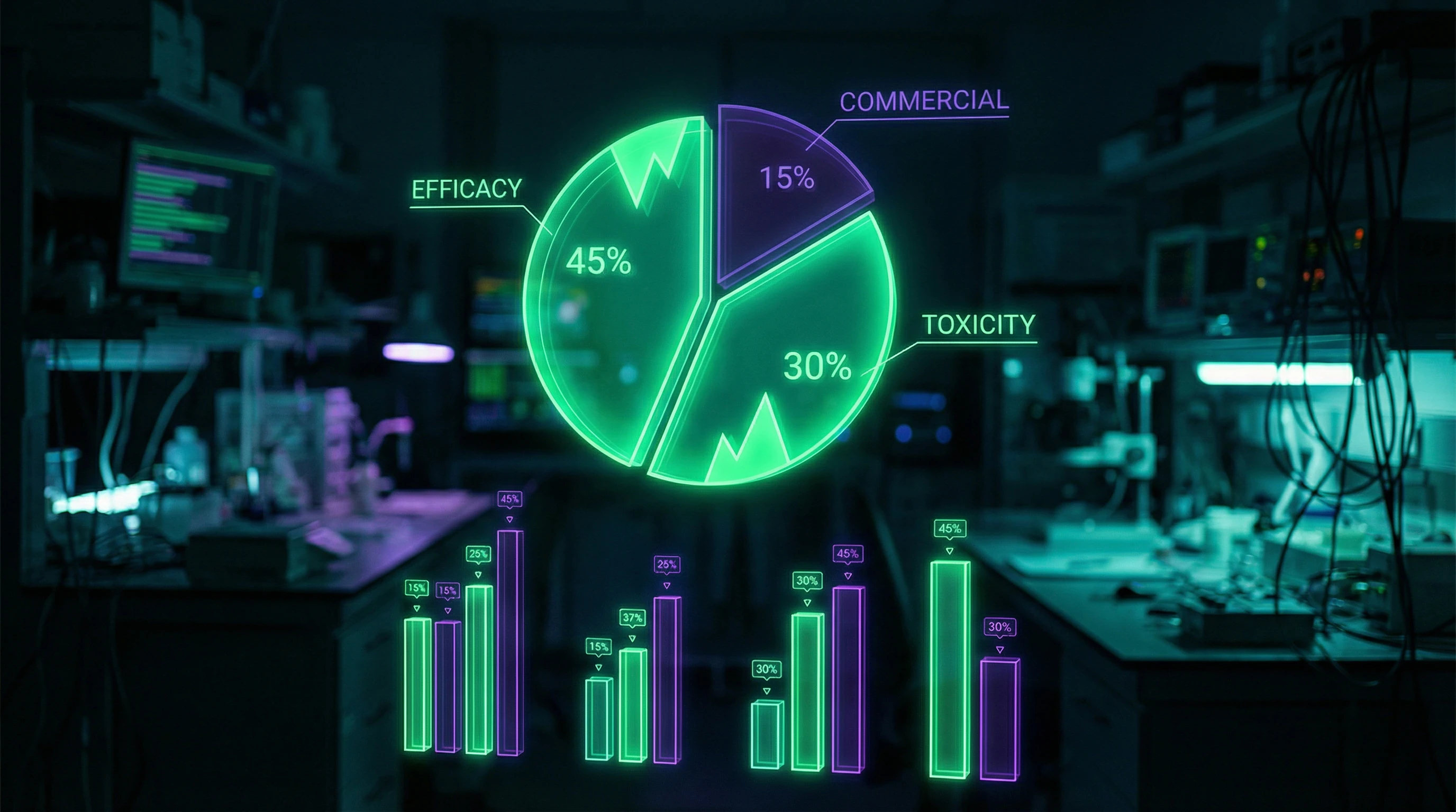 Statistics on reasons for pharmaceutical drug clinical trial termination