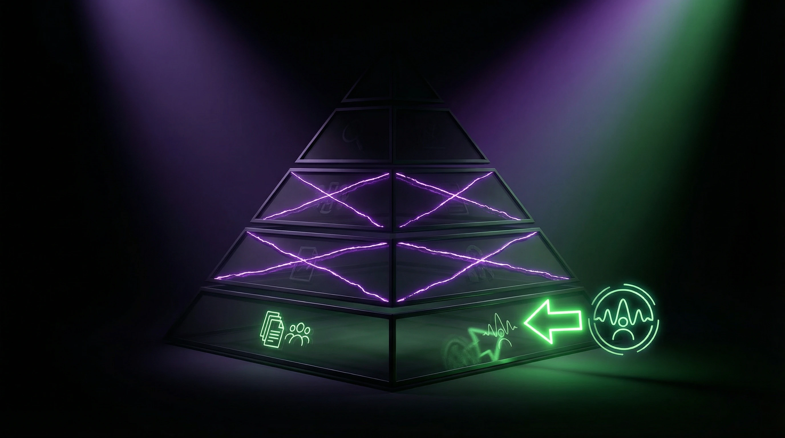Evidence-based medicine pyramid highlighting missing levels for bioresonance therapy