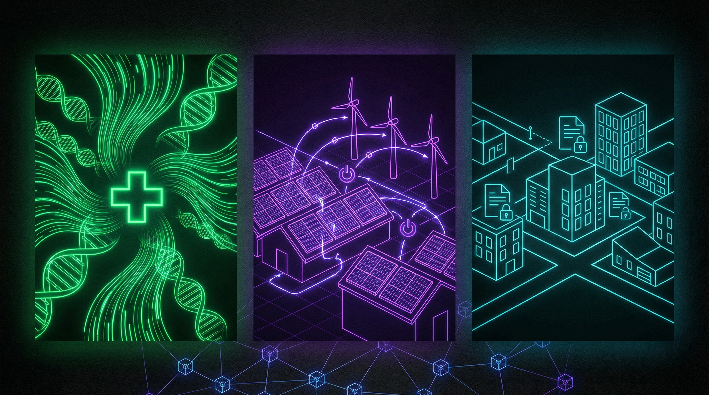 Три сектора применения блокчейна: медицинские карты, энергетические сети и земельные кадастры