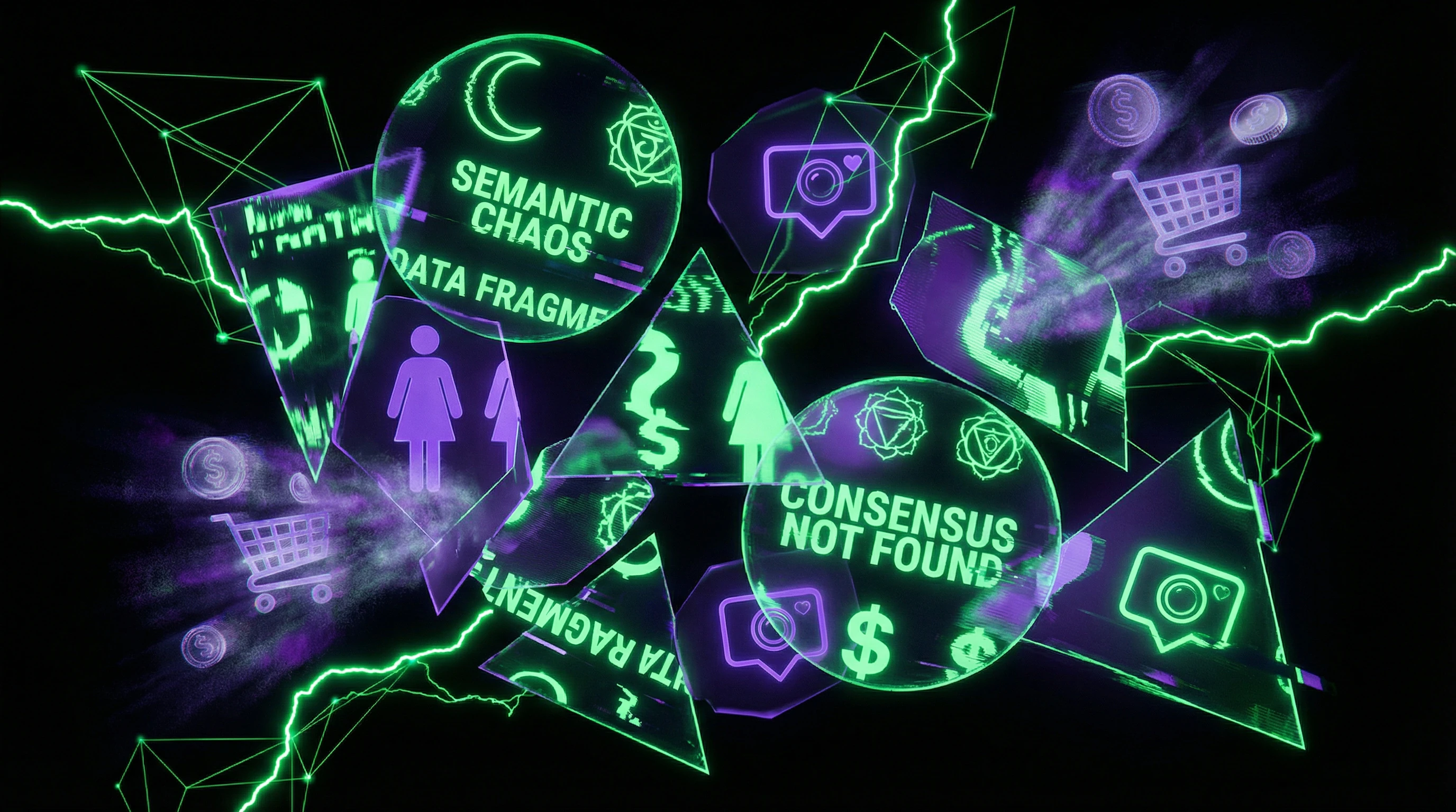 Visualization of semantic ambiguity of the divine feminine concept in commercial sources