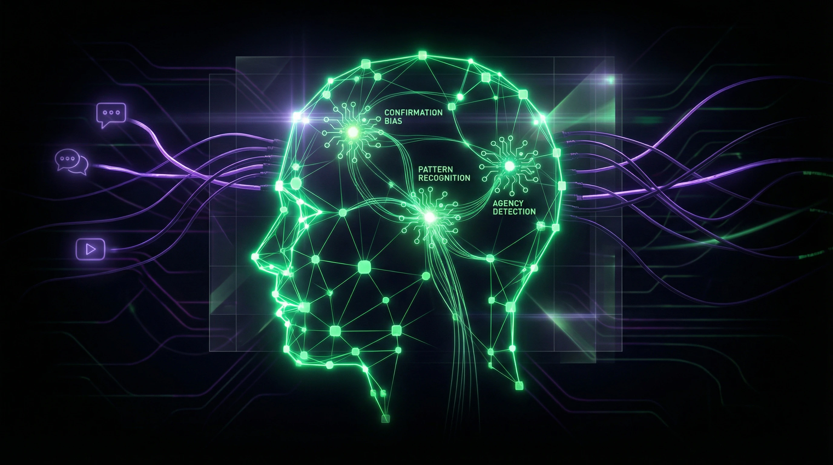Visualization of psychological mechanisms behind belief in chemtrails theory