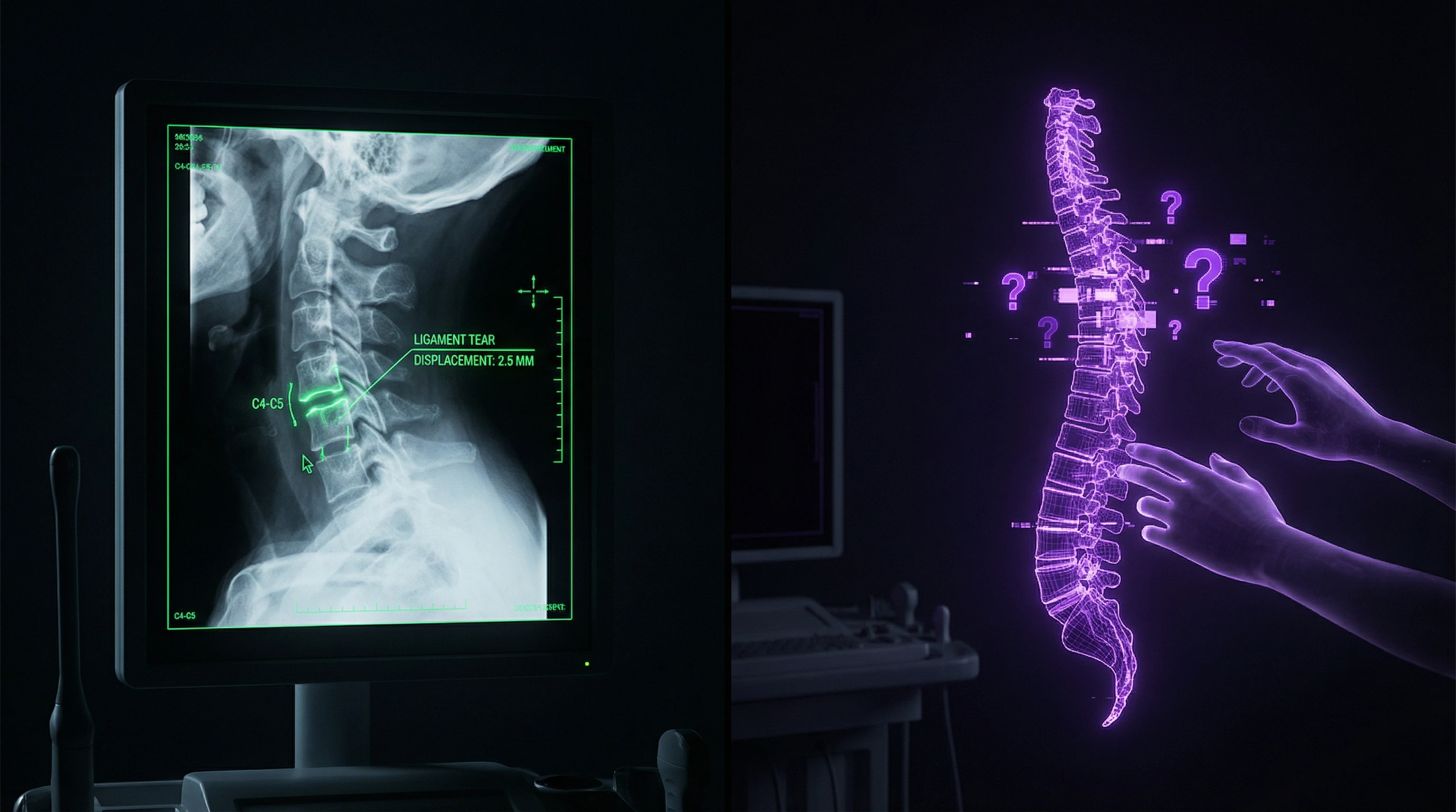 Vergleichsschema medizinischer und chiropraktischer Subluxation mit Hervorhebung der Hauptunterschiede