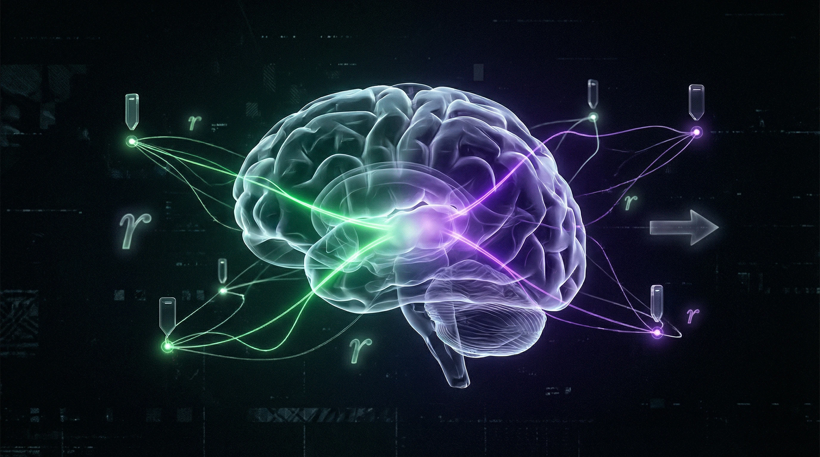 Visualization of cognitive trap: neural pathways in the brain automatically linking coinciding events