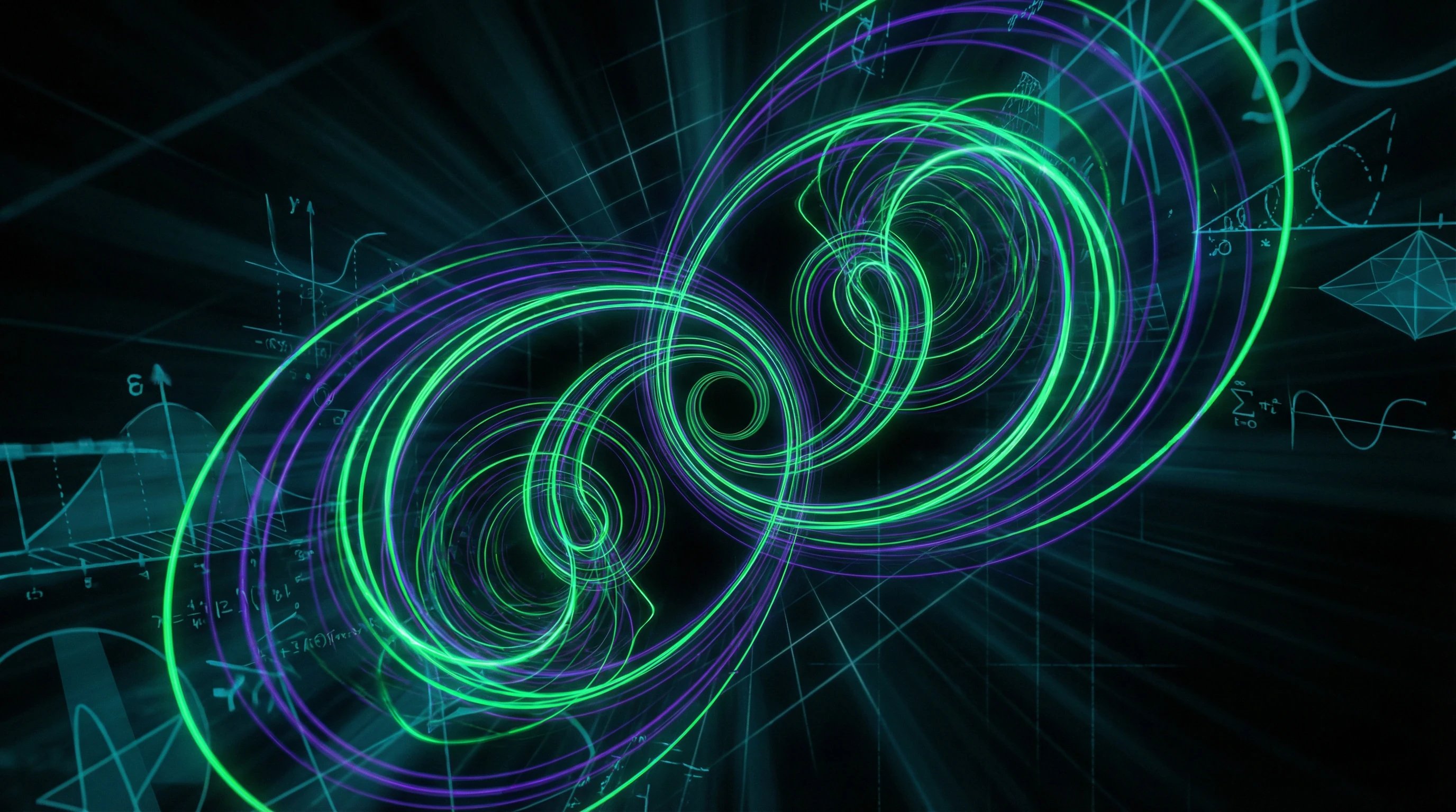 Visualization of recursive information loop in echo chamber with self-similar patterns