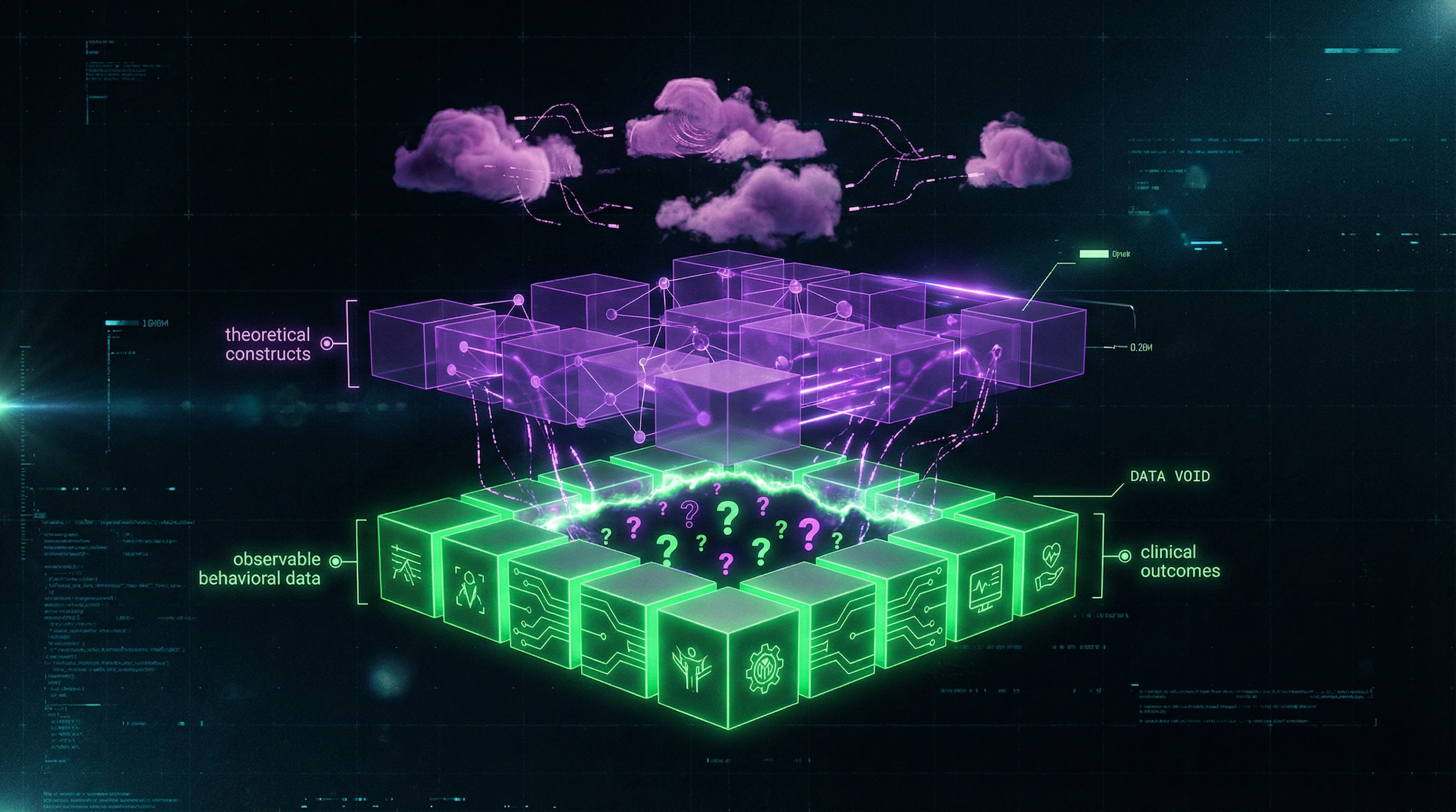 Схематическое изображение теоретических конструктов ЭФТ с разделением на доказанные и недоказанные компоненты