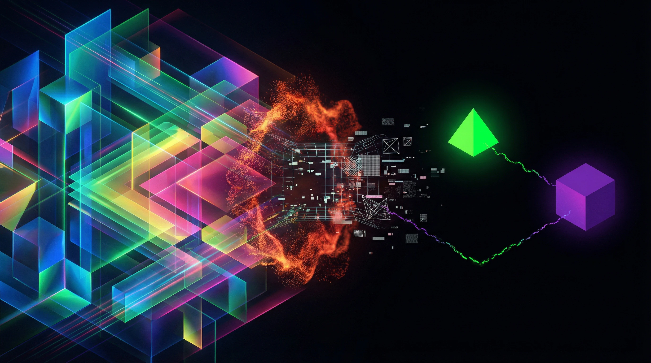 Visualización del colapso de un espectro multidimensional de soluciones en una oposición binaria