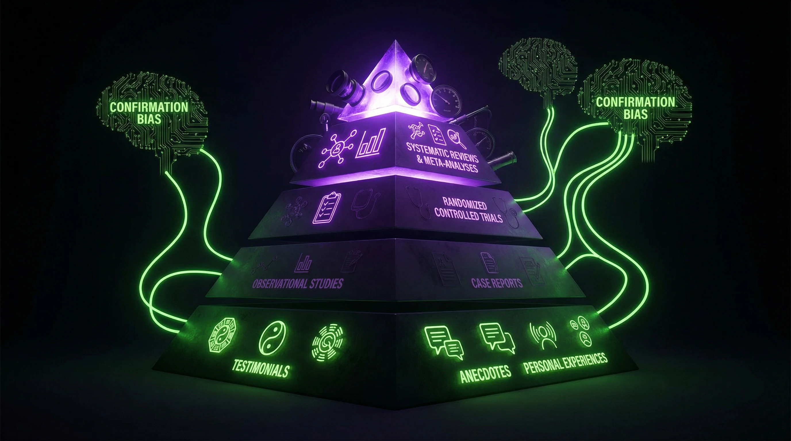 Hierarchy of scientific evidence with feng shui positioned at the lowest level