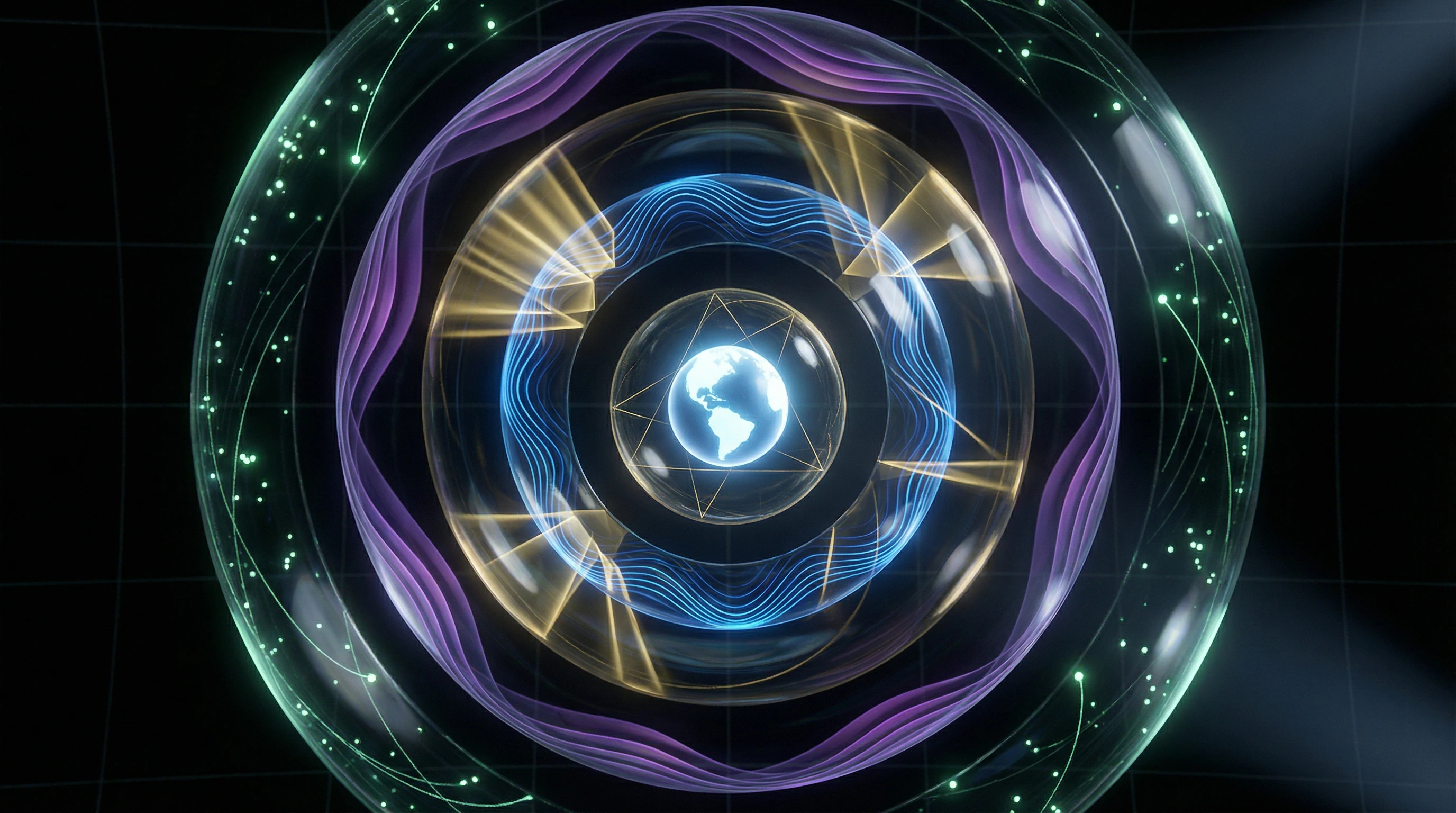 Multi-layered visualization of independent evidence for Earth's sphericity