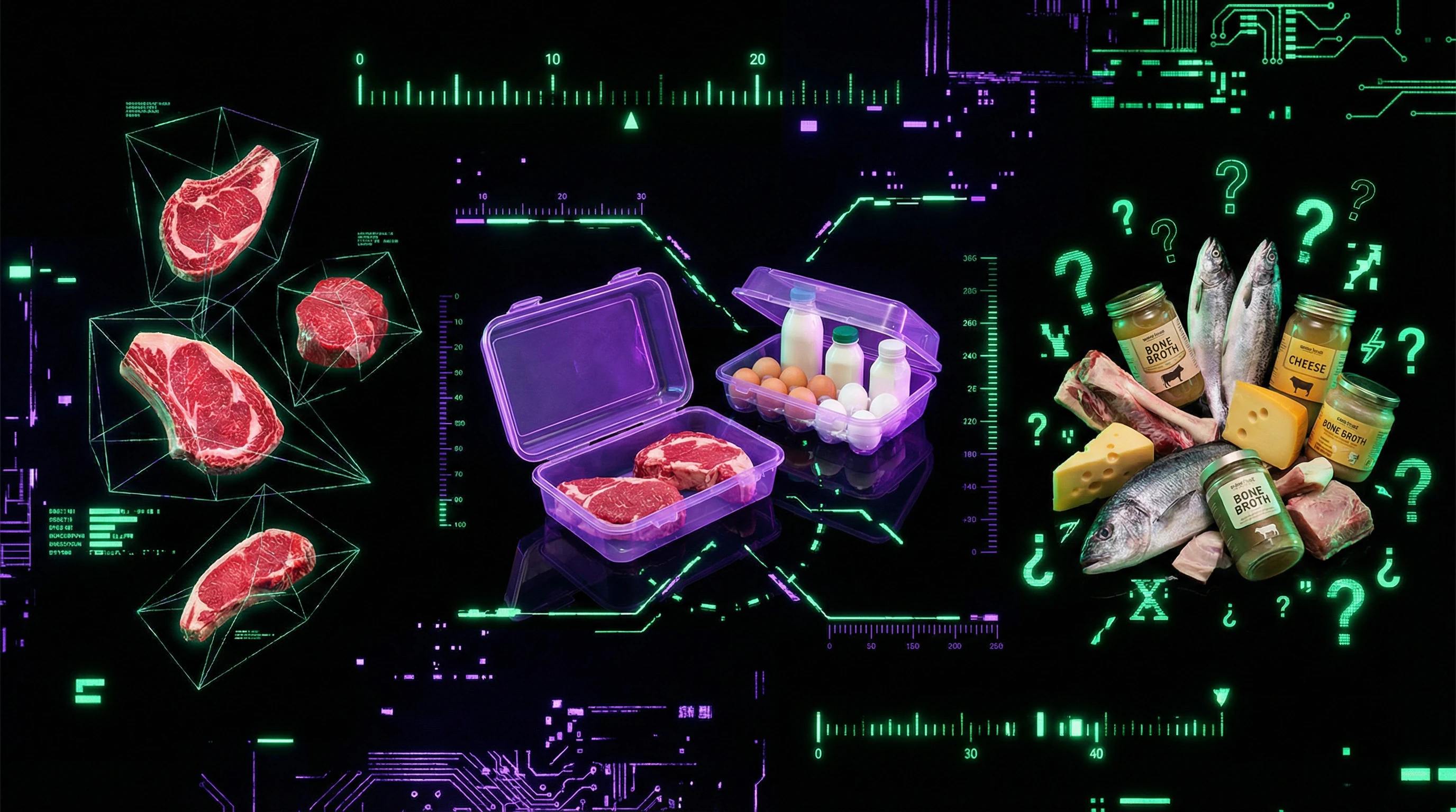 Visualization of the spectrum of carnivore diet interpretations from strict to liberal variants