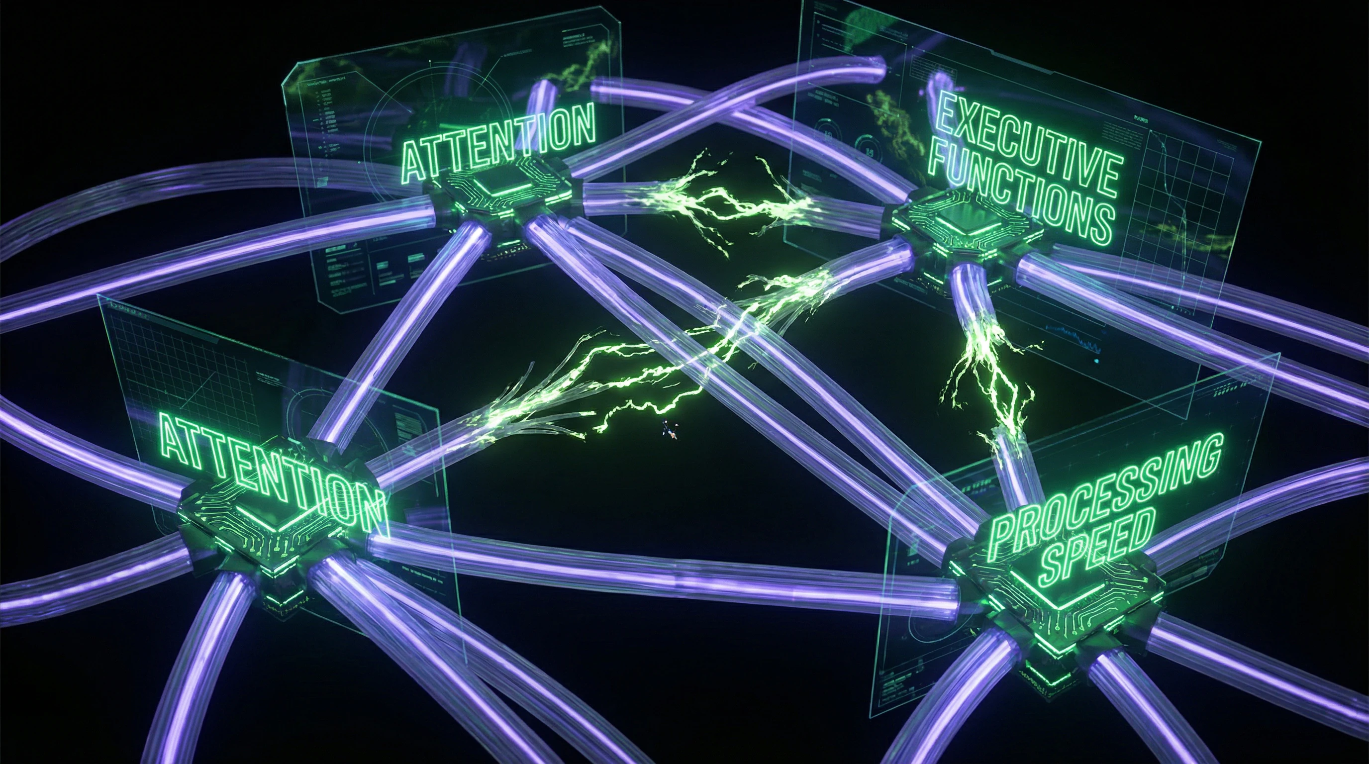 Esquema de dominios cognitivos afectados en la COVID-19