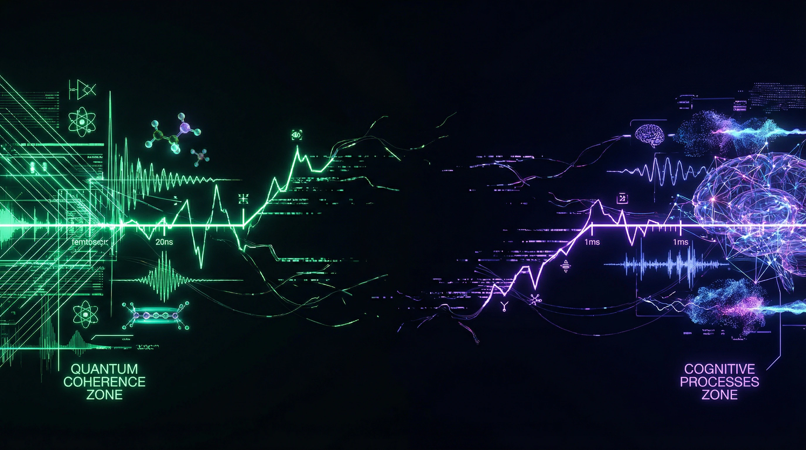 Comparison of quantum decoherence and cognitive process timescales