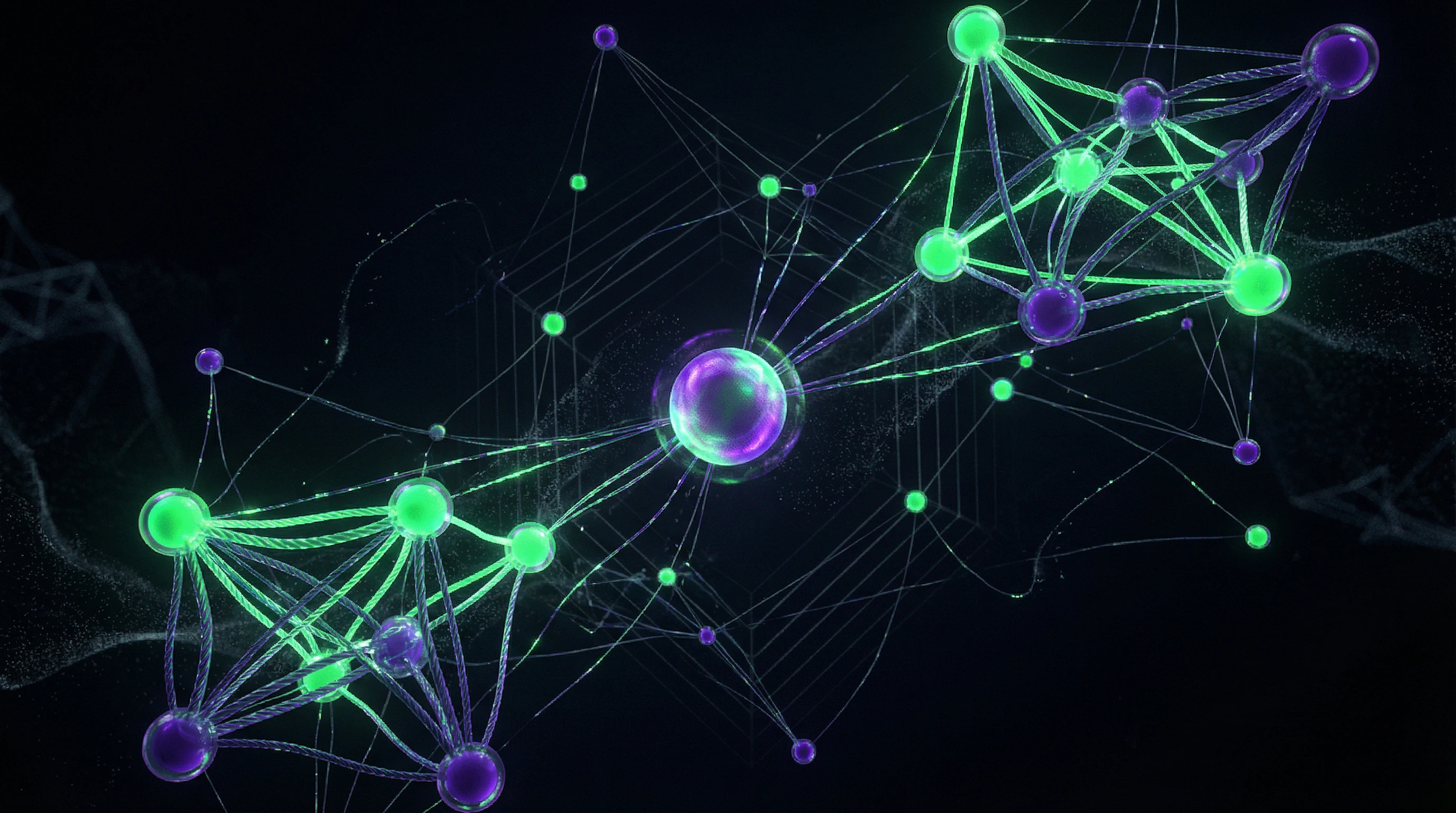 Abstract visualization of Wikipedia scientific research as a data network