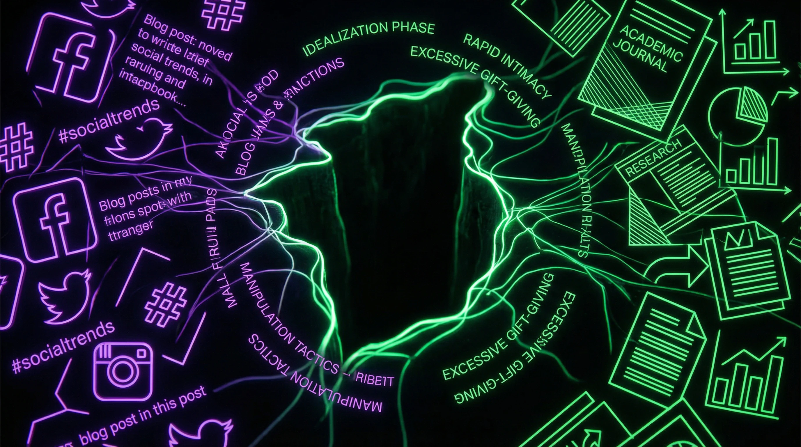 Visualization of the semantic gap between popular psychology and academic research