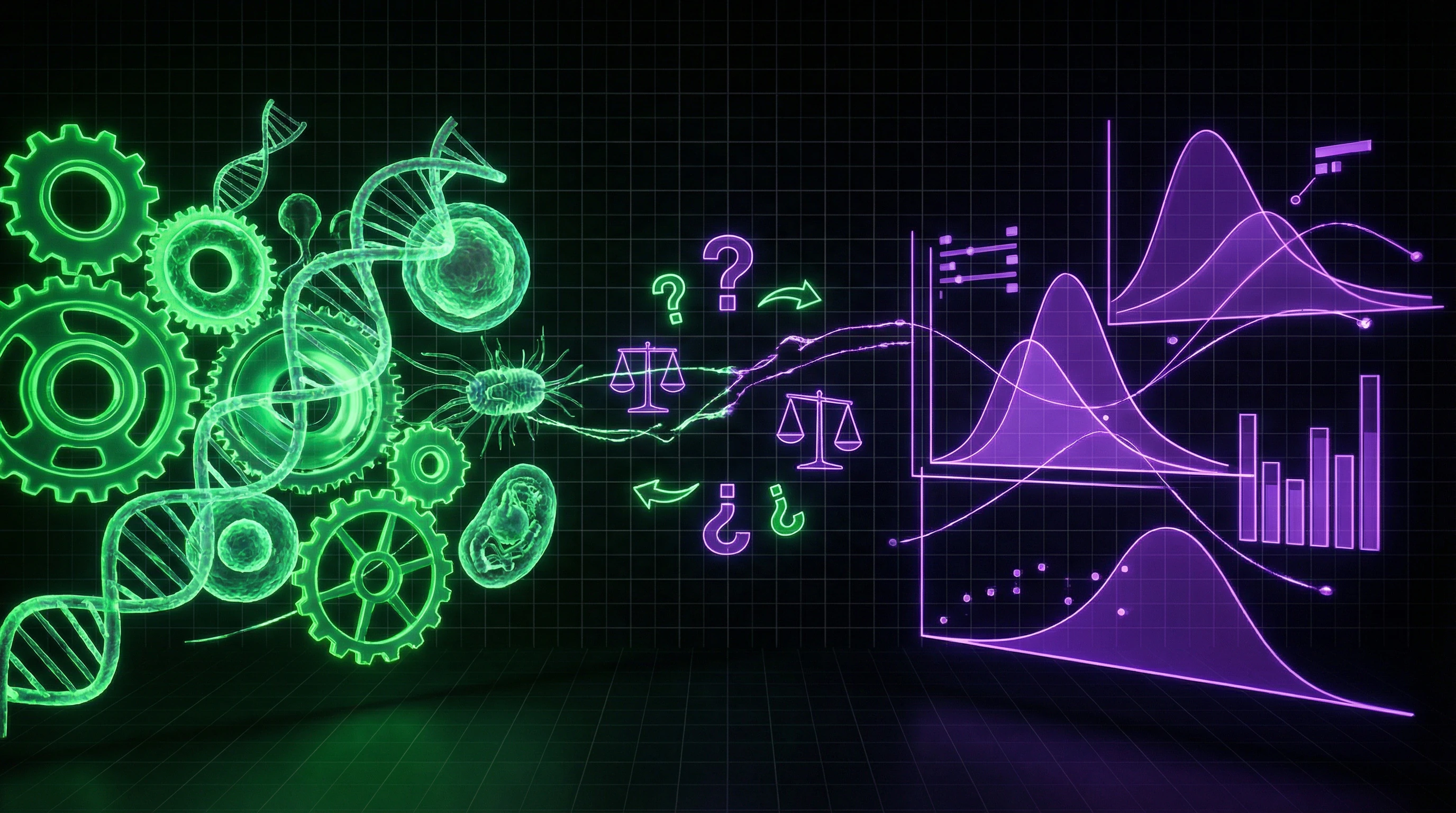Conceptual diagram of differences between mechanistic and phenomenological interpretations of natural selection