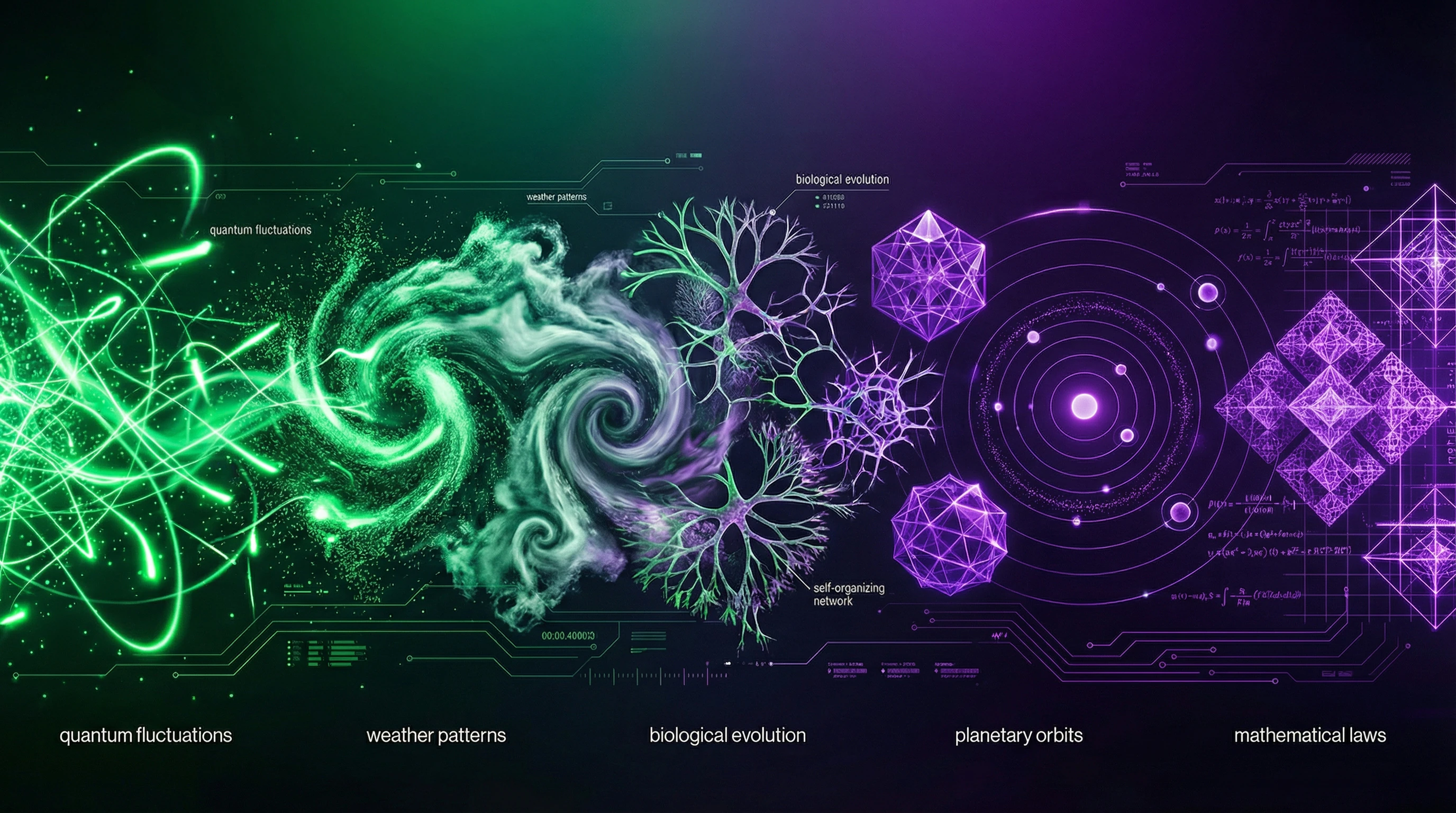 Visualization of the spectrum from complete chaos to strict determinism with system examples
