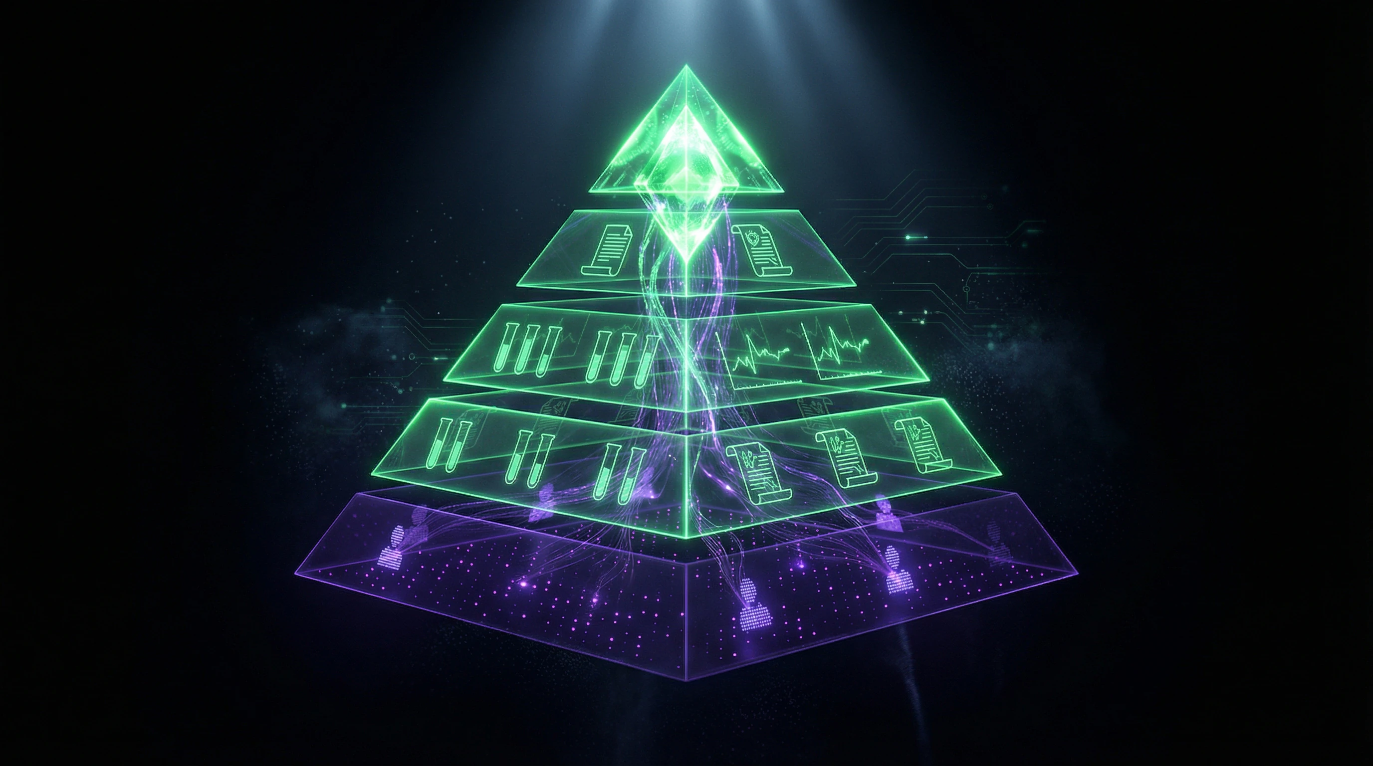 Hierarchical pyramid of evidence-based medicine from anecdotal evidence to meta-analyses of RCTs