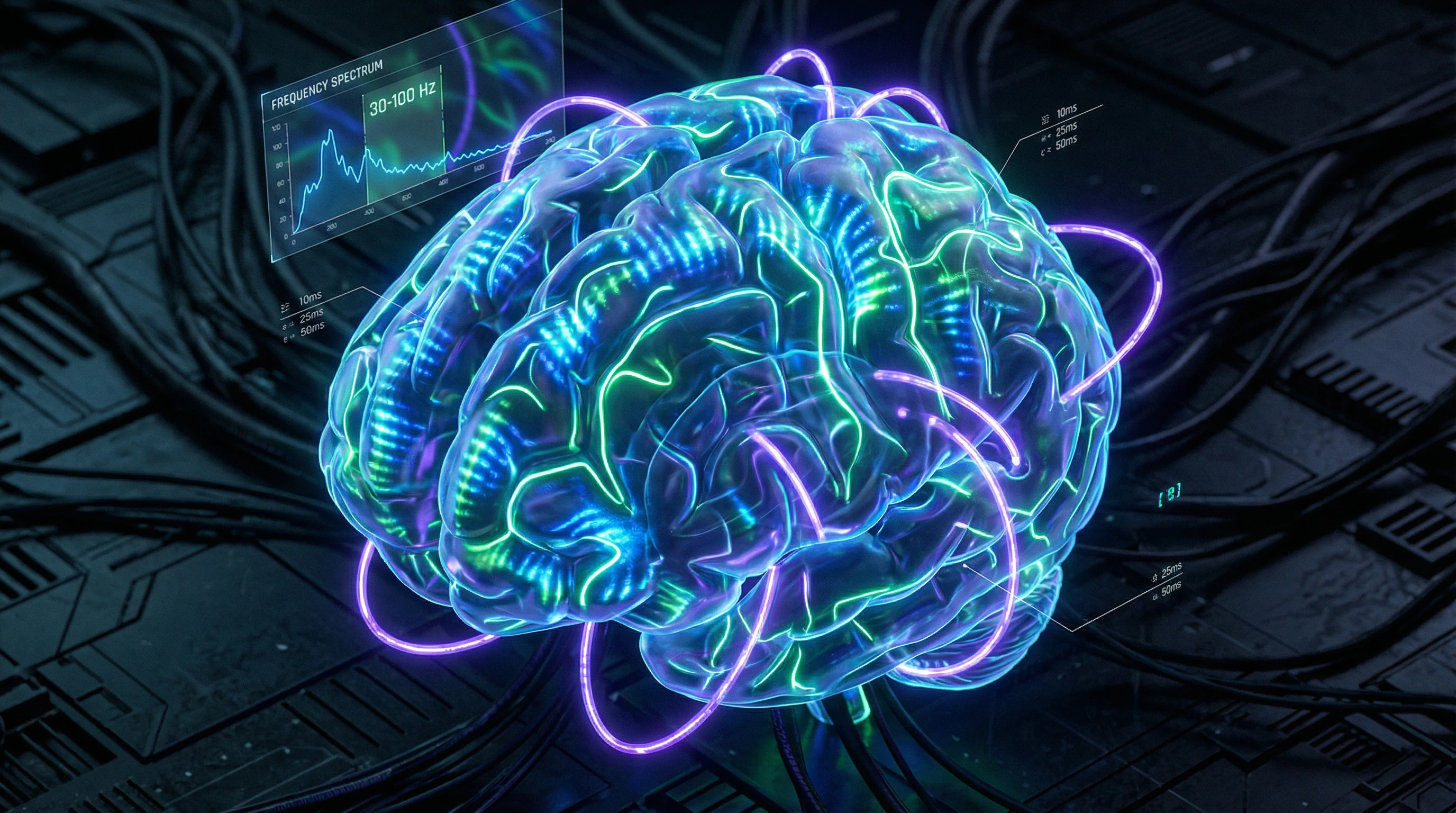 Map of neural correlates of consciousness across different frequency bands of brain activity