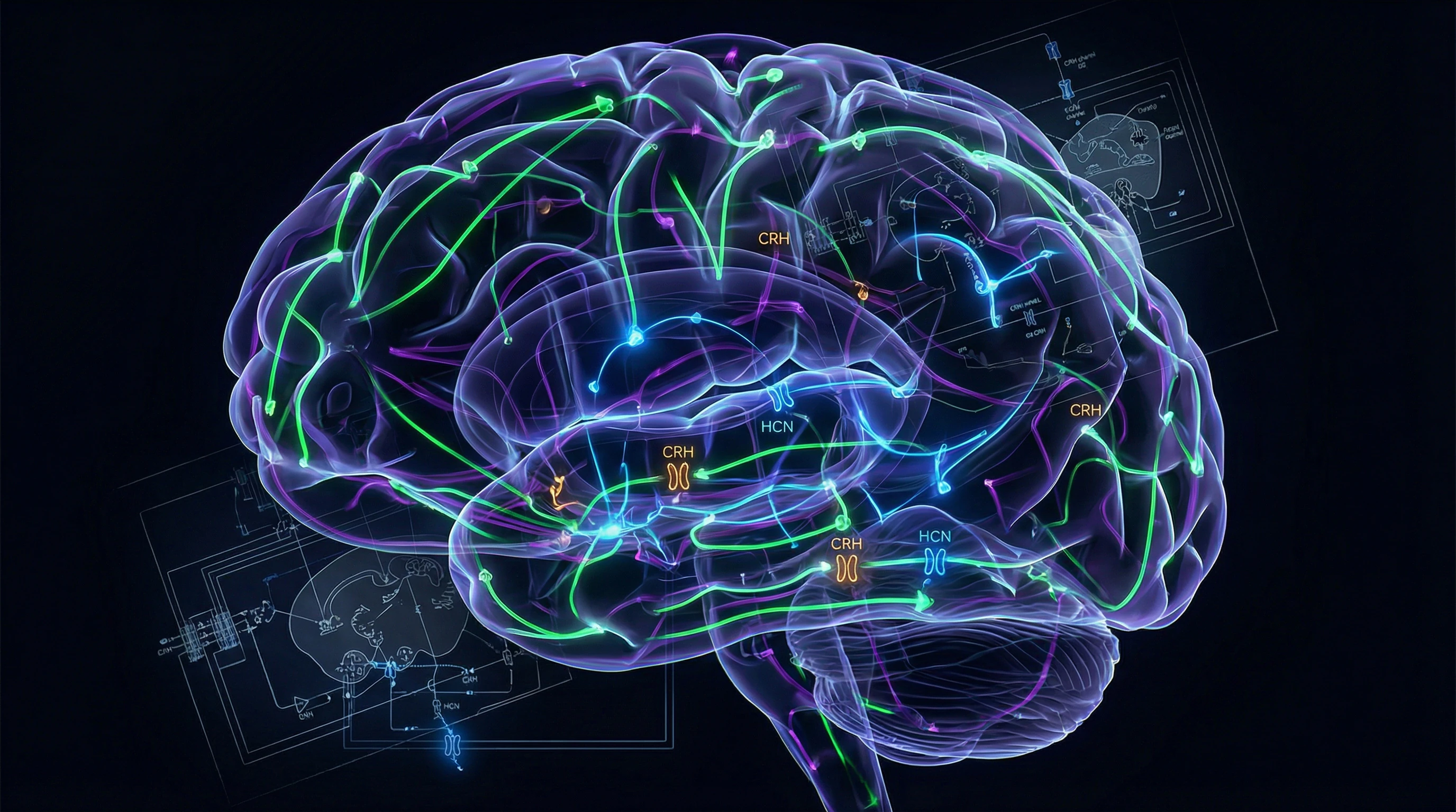Complex neural network with multiple interacting pathways