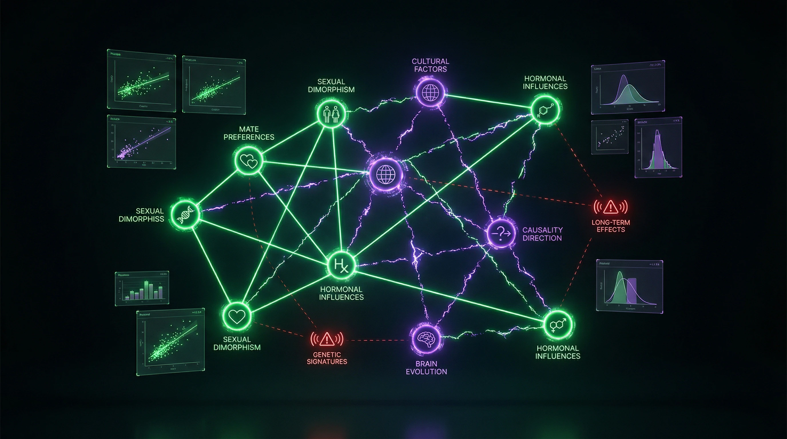 Visualization of conflicting data from sexual selection research in humans
