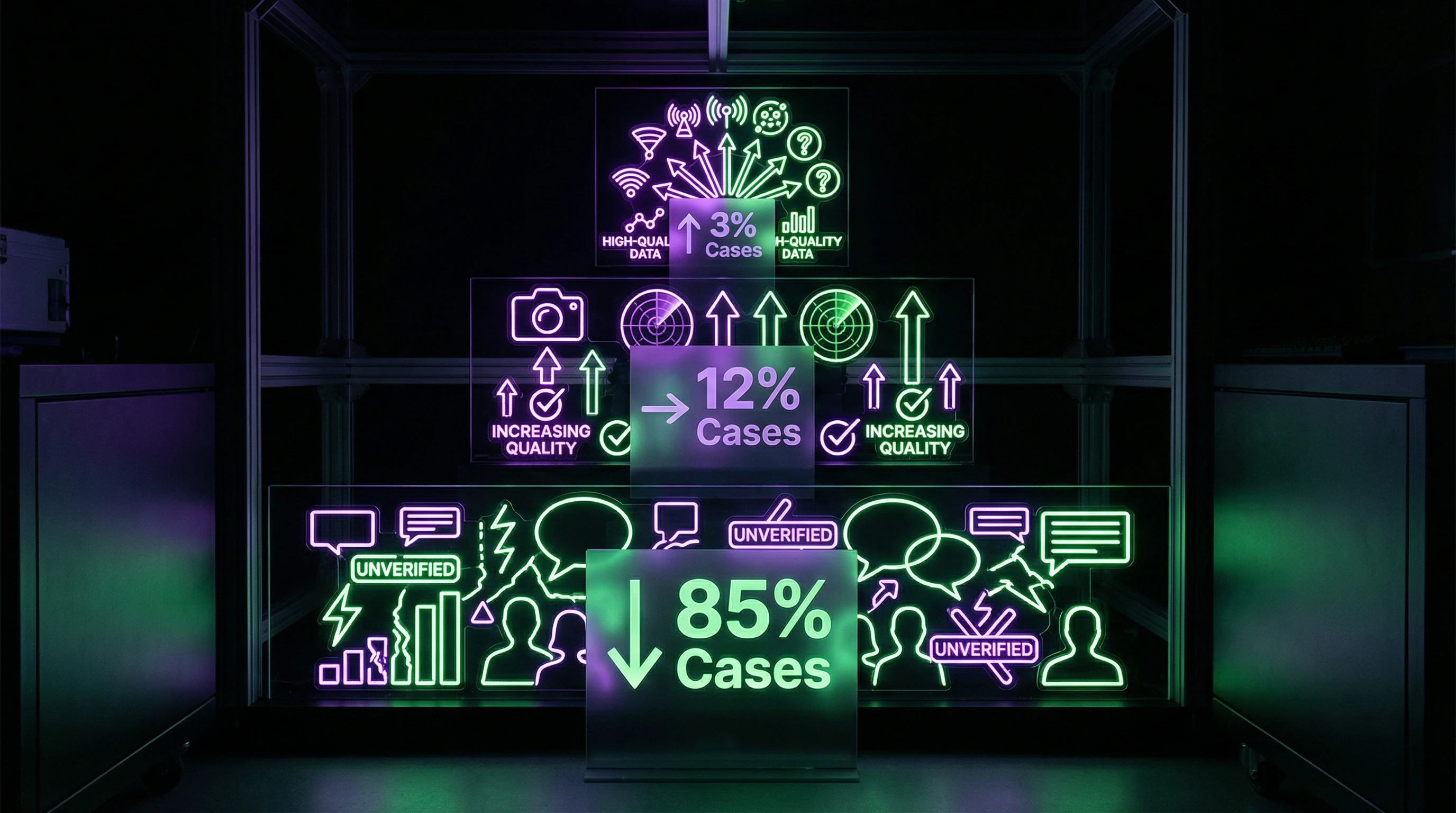 UAP evidence quality pyramid from anecdotes to multi-sensor data