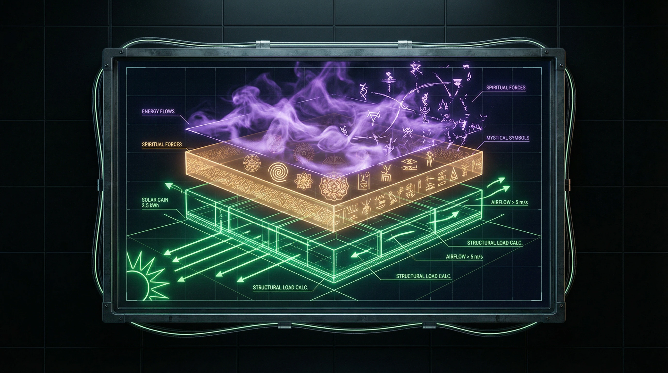 Diagram of epistemological layers in Vastu and Feng Shui with separation into testable and untestable claims