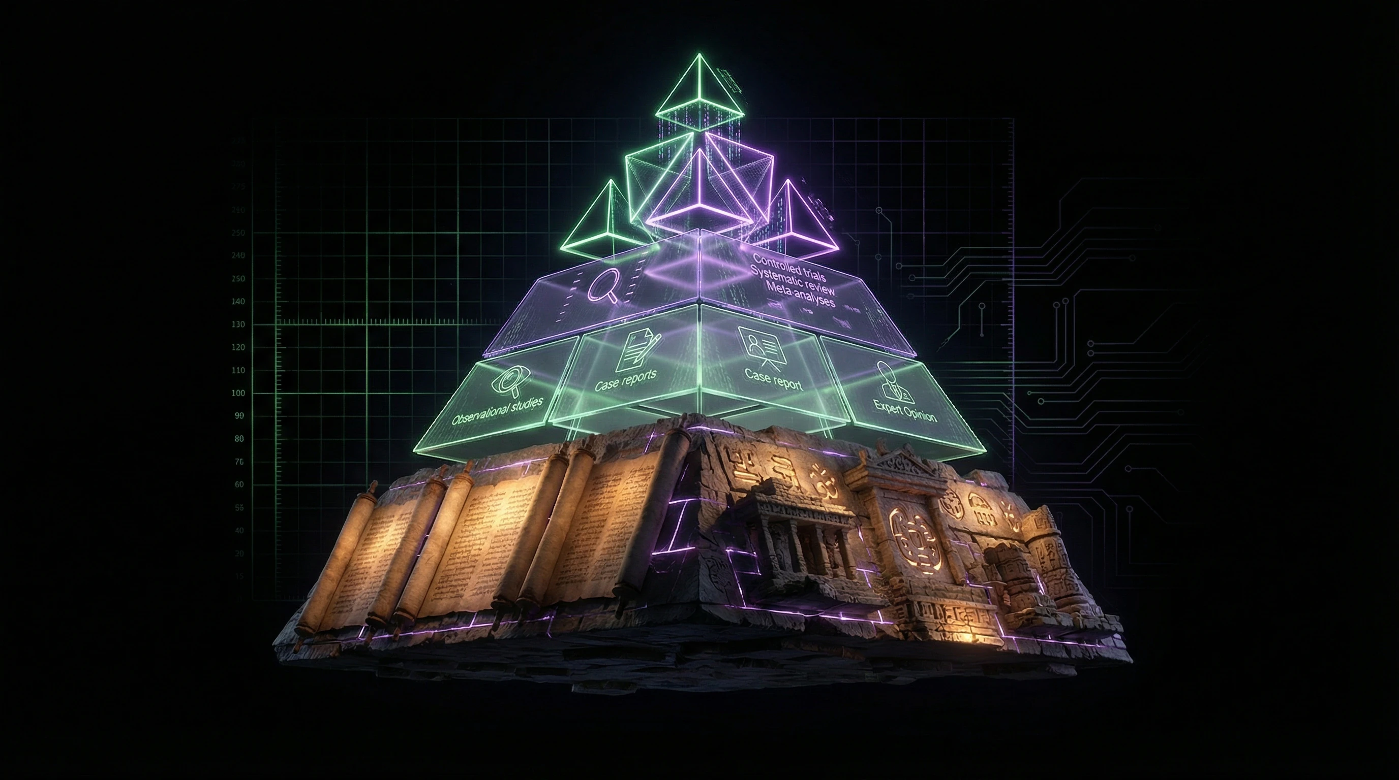 Evidence hierarchy for architectural systems with missing upper levels