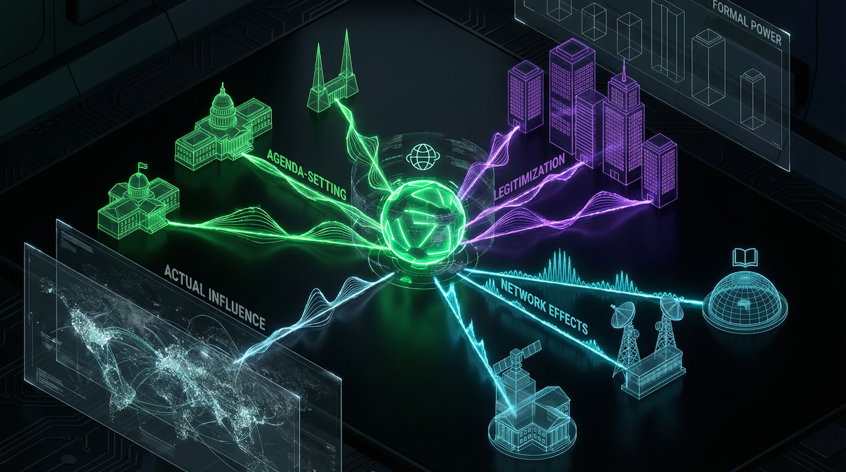 Diagram of the World Economic Forum's institutional power
