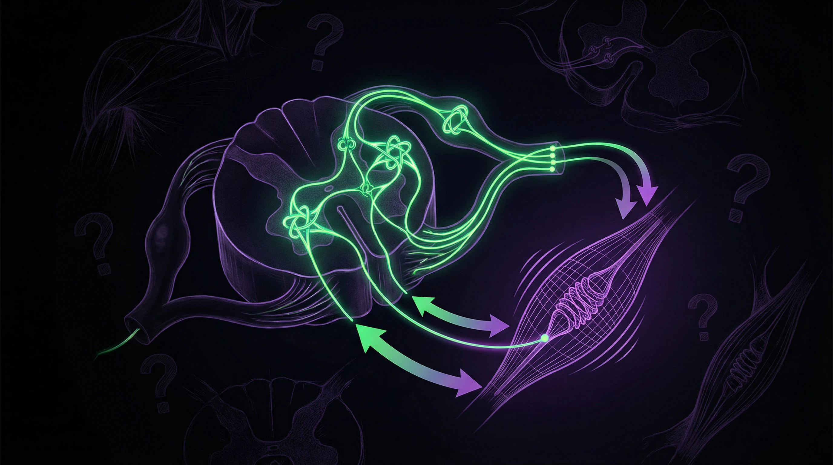 Diagram of theoretical mechanisms of vibration therapy action on spinal reflexes