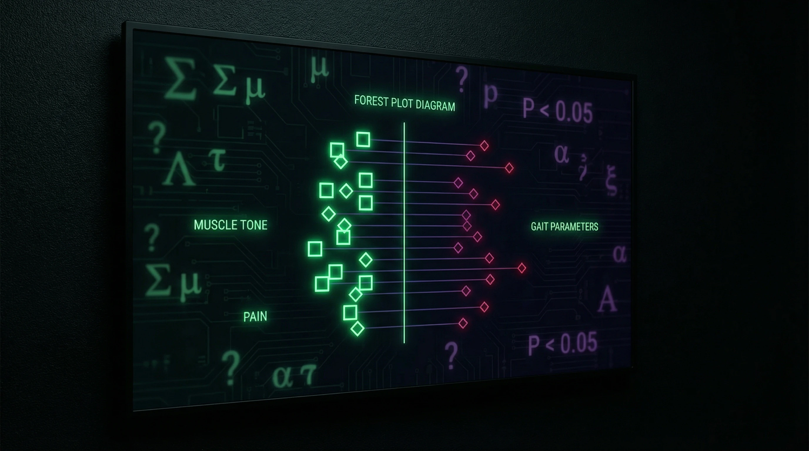 Visualization of meta-analysis results on vibration therapy effectiveness for spasticity