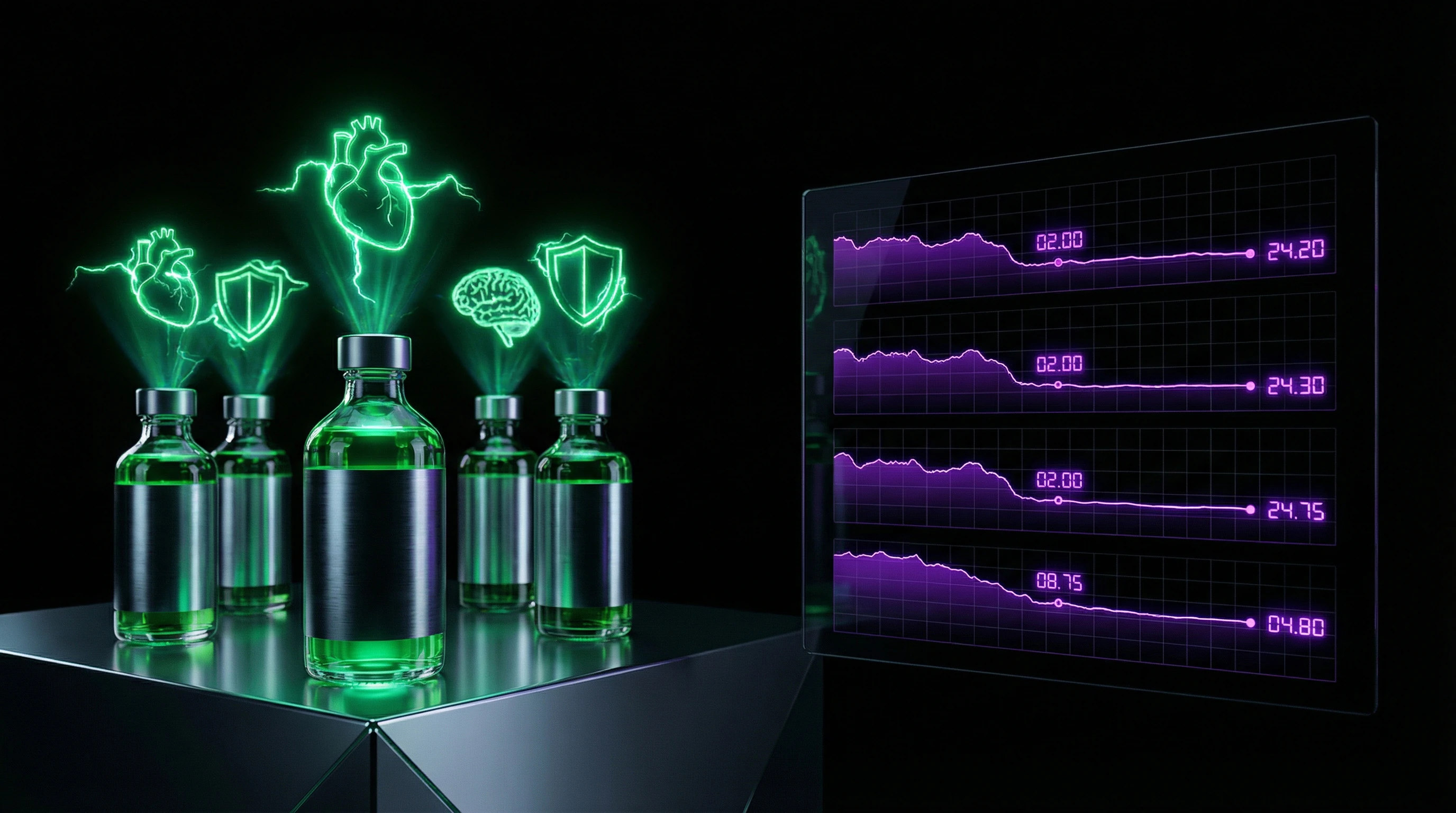 Comparative visualization of major RCT results on vitamin megadose effectiveness