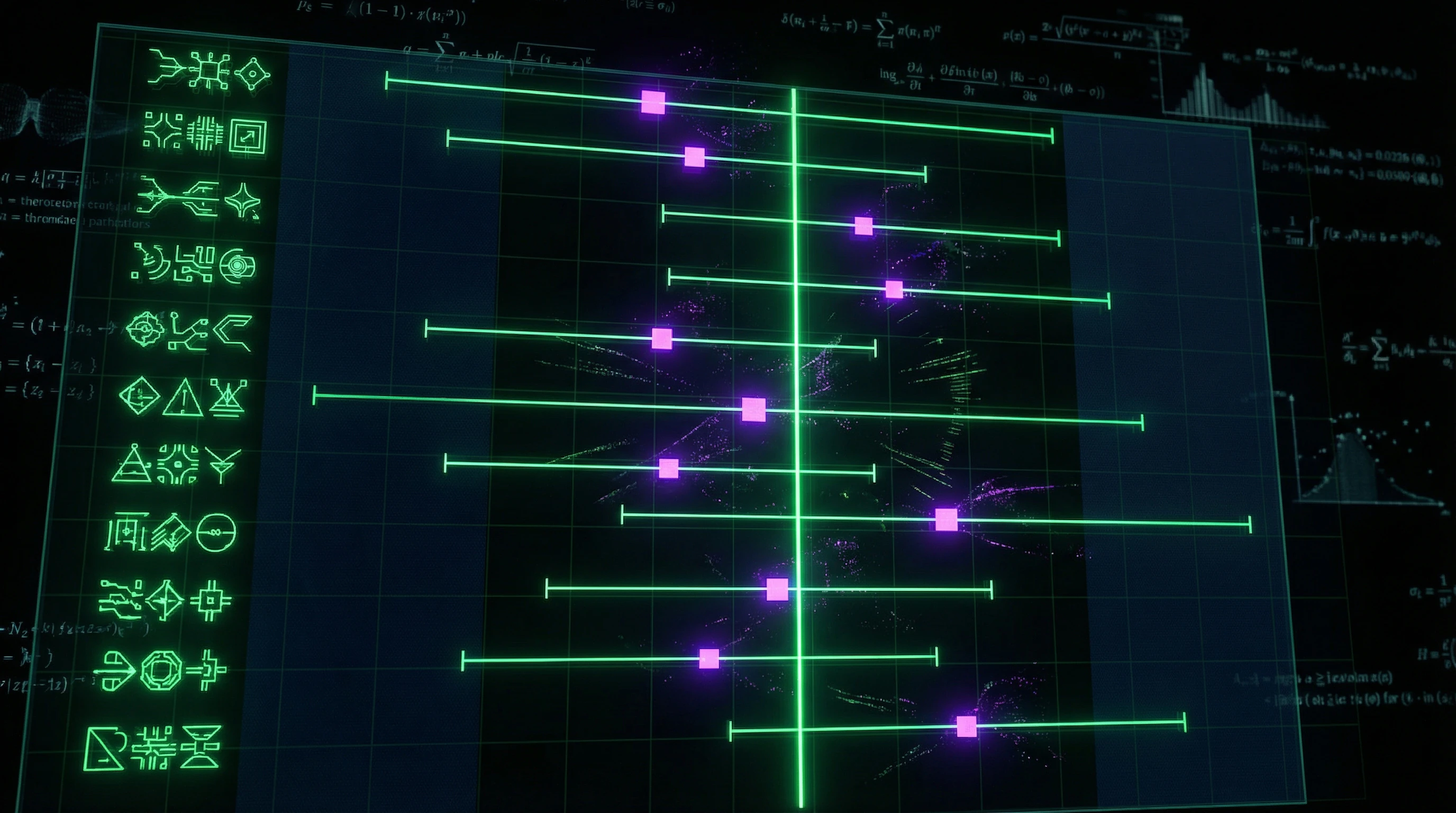 Visualization of meta-analysis results of lunar influence studies with confidence intervals