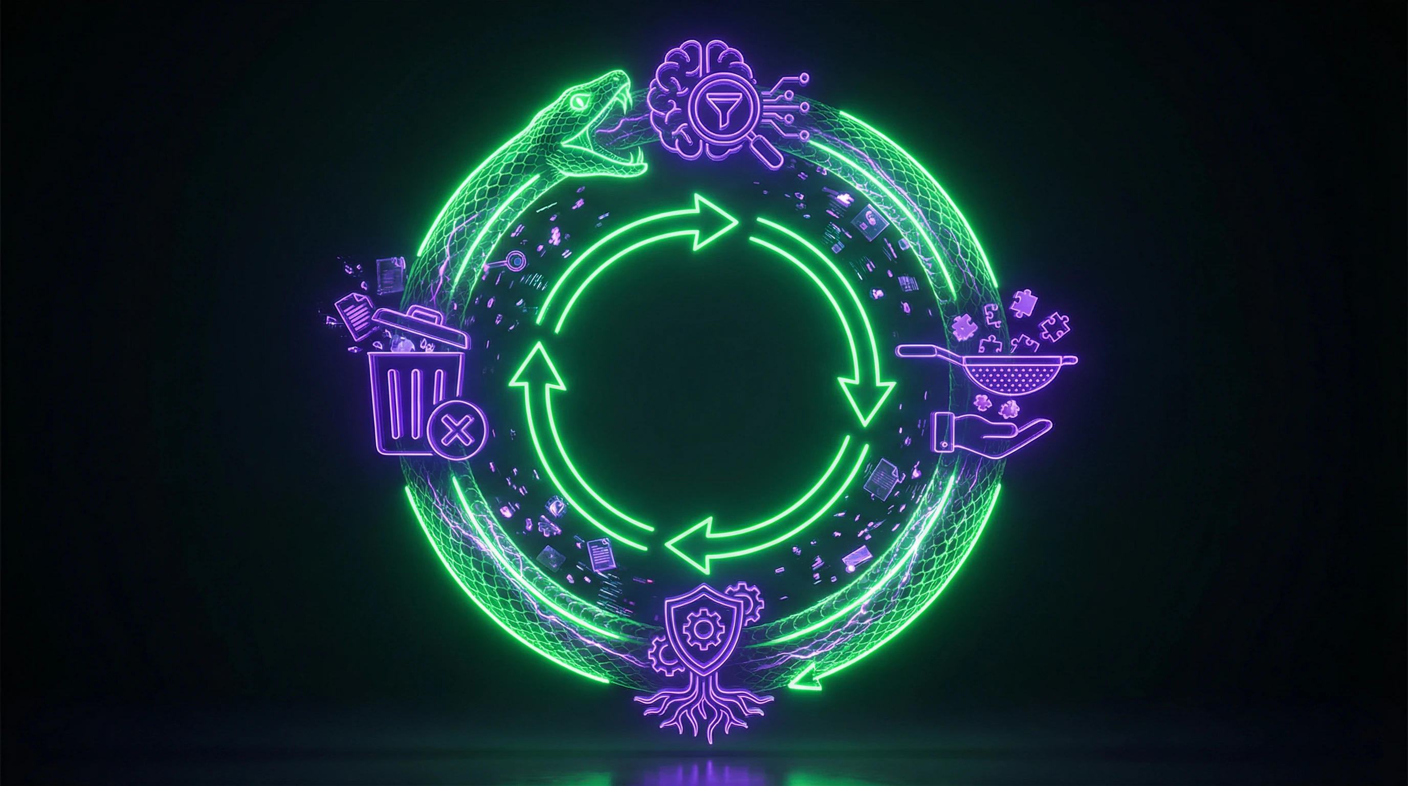 Diagram of cyclical confirmation bias process with four stages