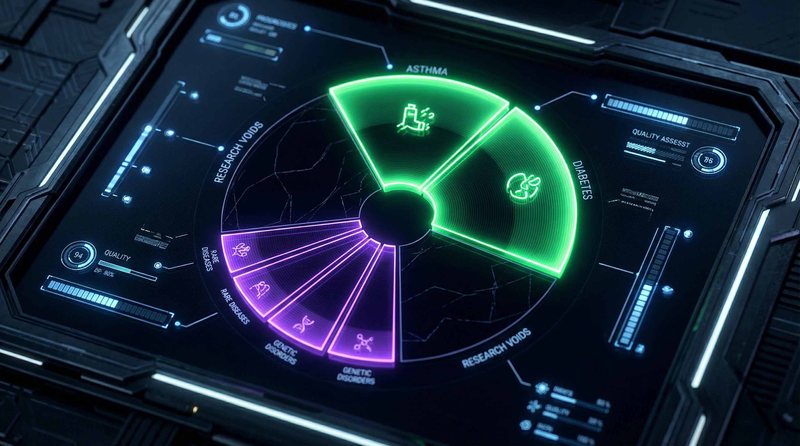 Distribution diagram of studies by chronic disease type and methodological quality