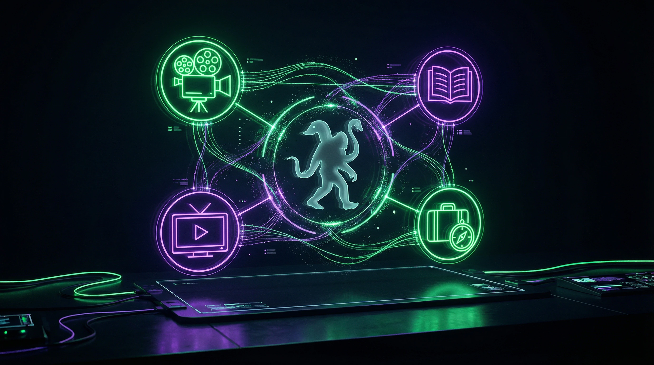 Infographic of cryptozoology's influence on media and culture