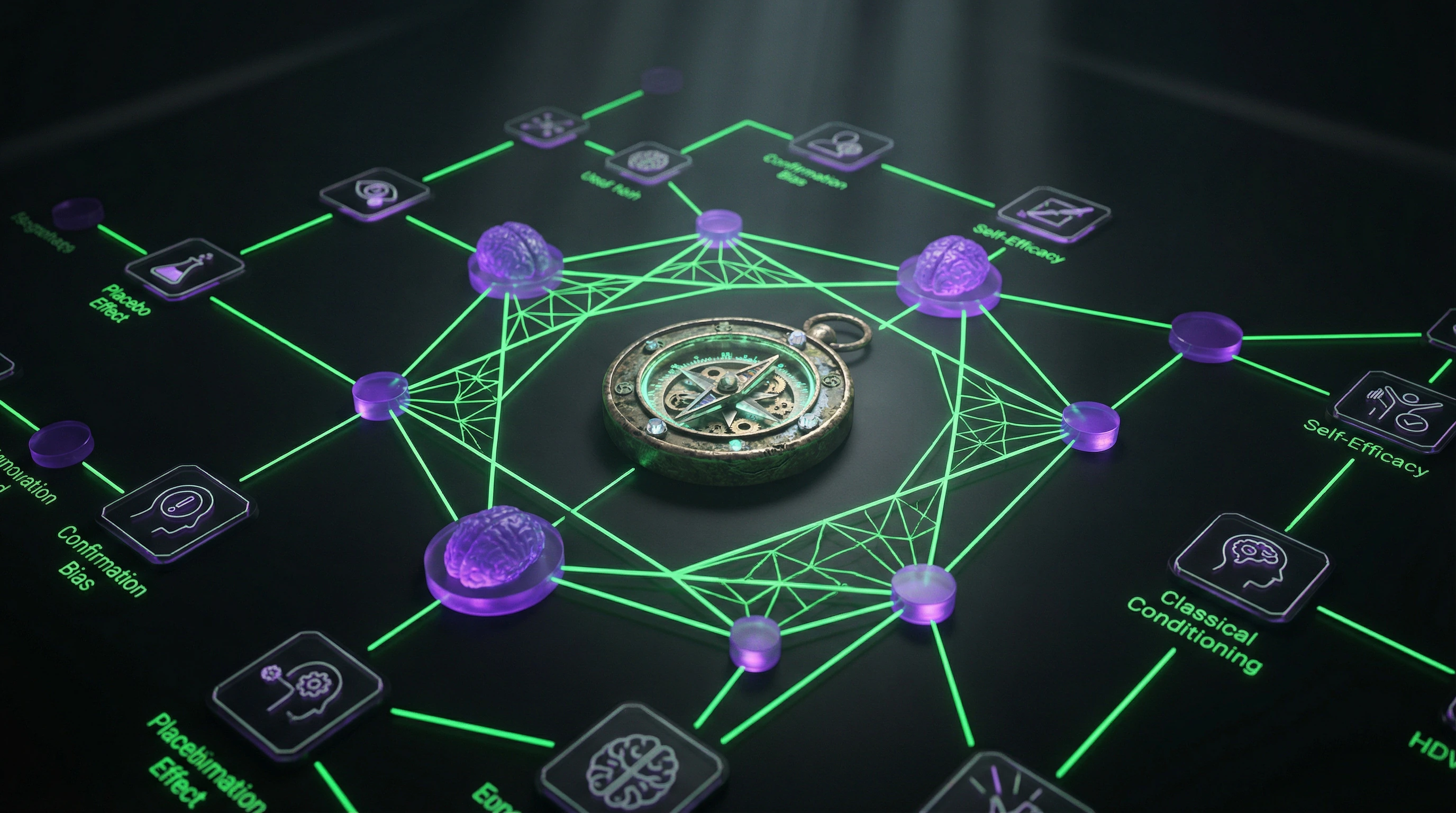 Diagram of psychological mechanisms of talisman effects through self-efficacy and classical conditioning