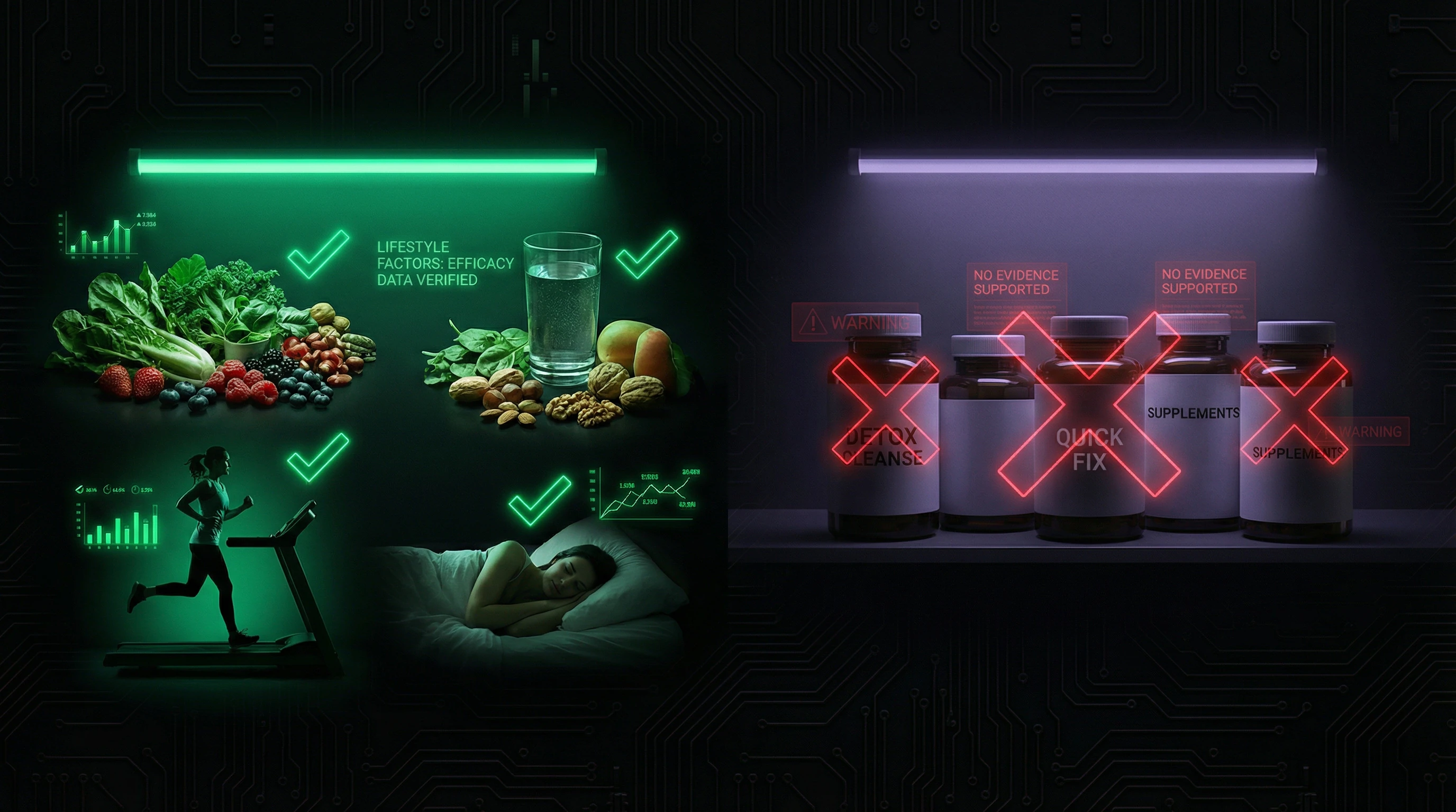 Comparison of effectiveness of evidence-based detoxification support methods