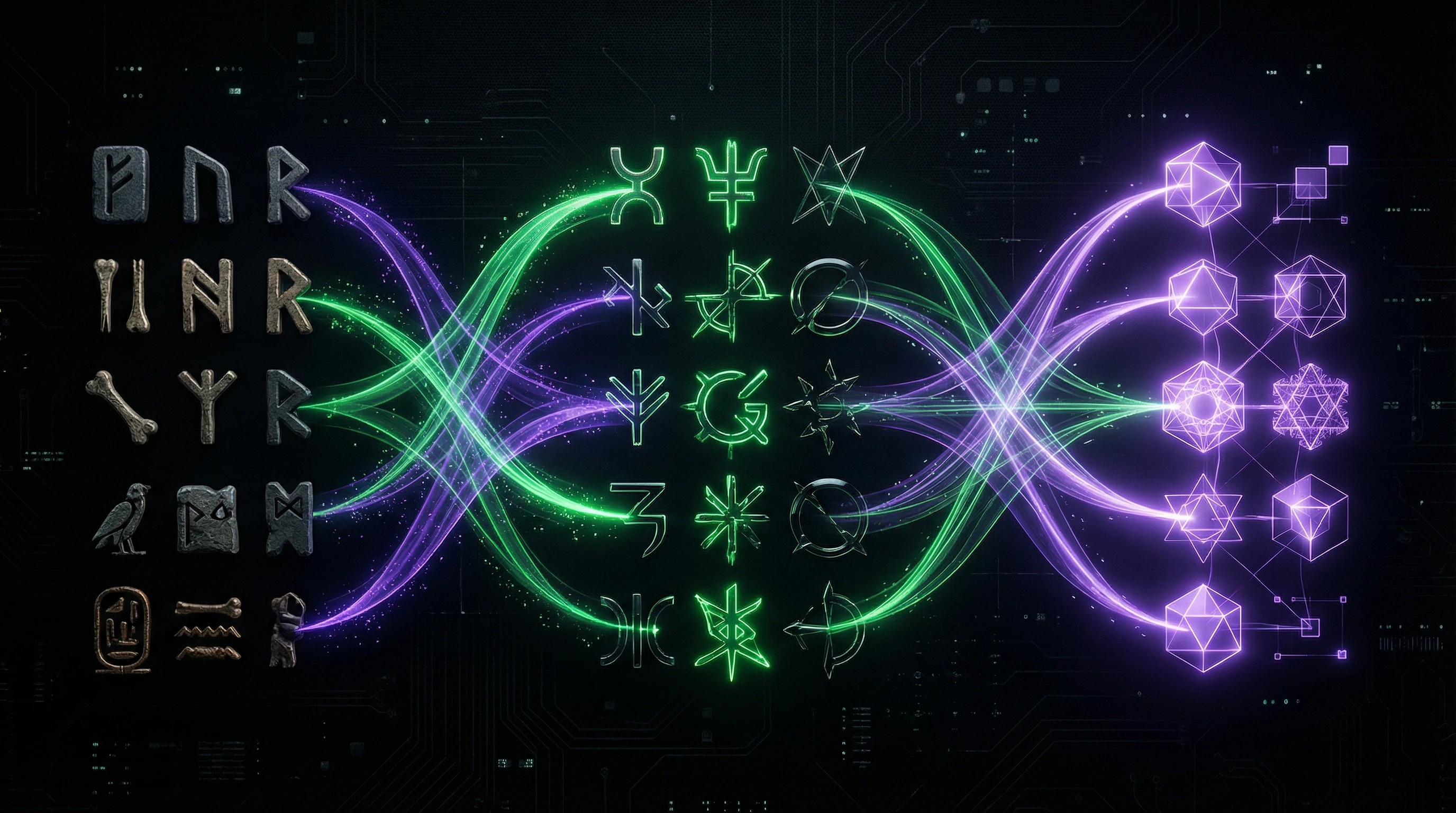 Diagram of symbolic meaning transformation from concrete images to abstract concepts