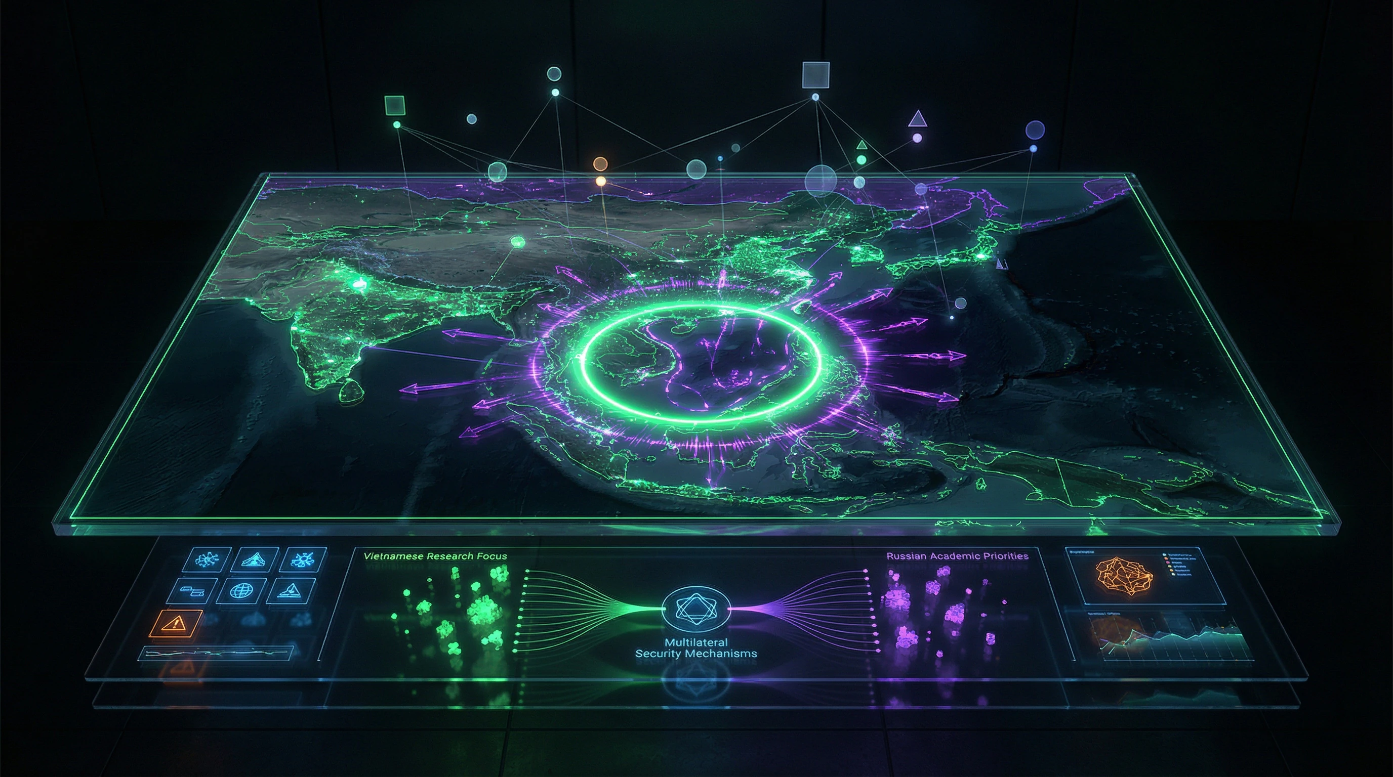 Map of research priorities on security issues in East and Southeast Asia