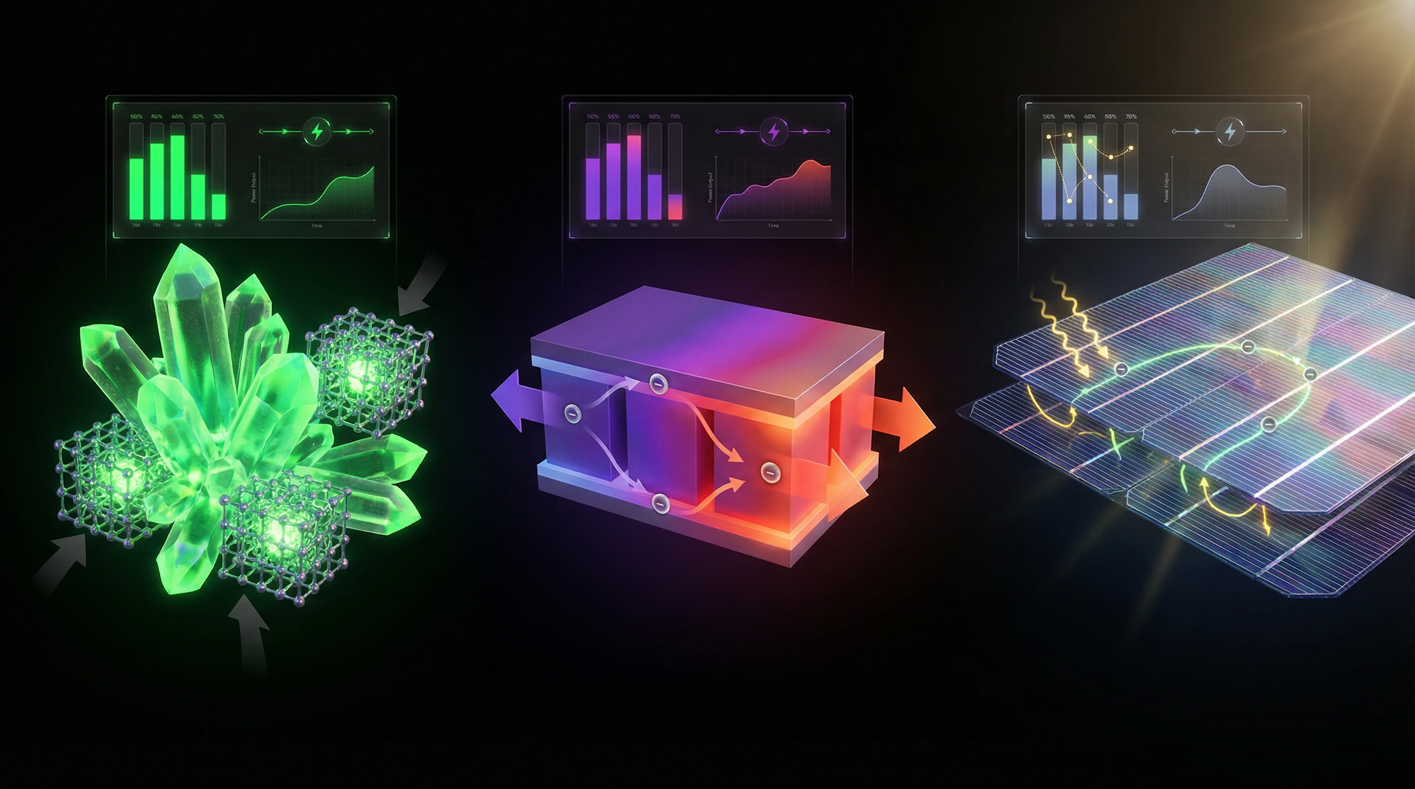 Comparative efficiency table of piezoelectric, thermoelectric, and photovoltaic systems