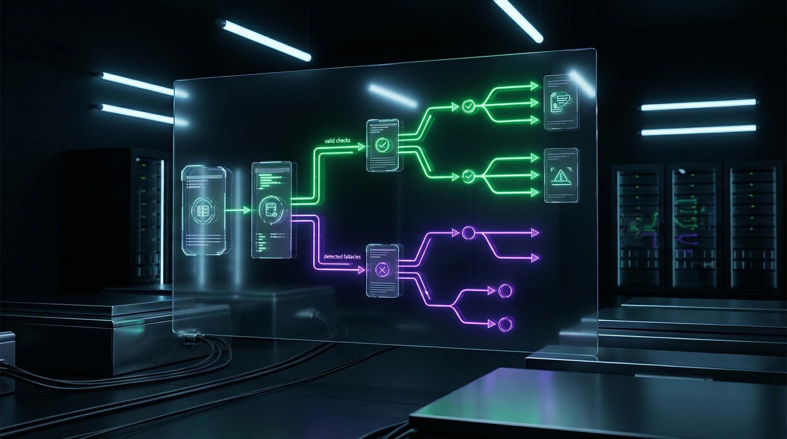 Flowchart of argumentation verification protocol for logical errors