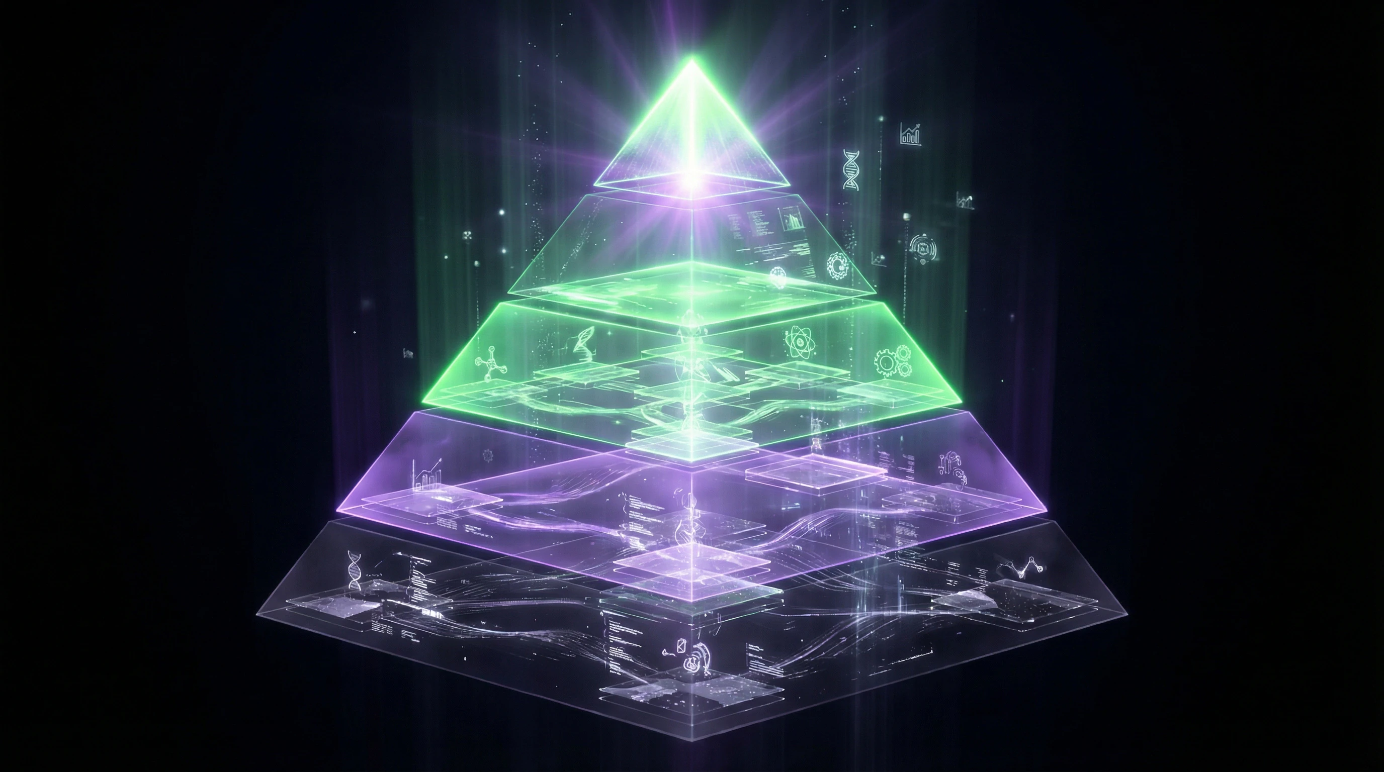 Pyramid of scientific evidence hierarchy from anecdotes to meta-analyses