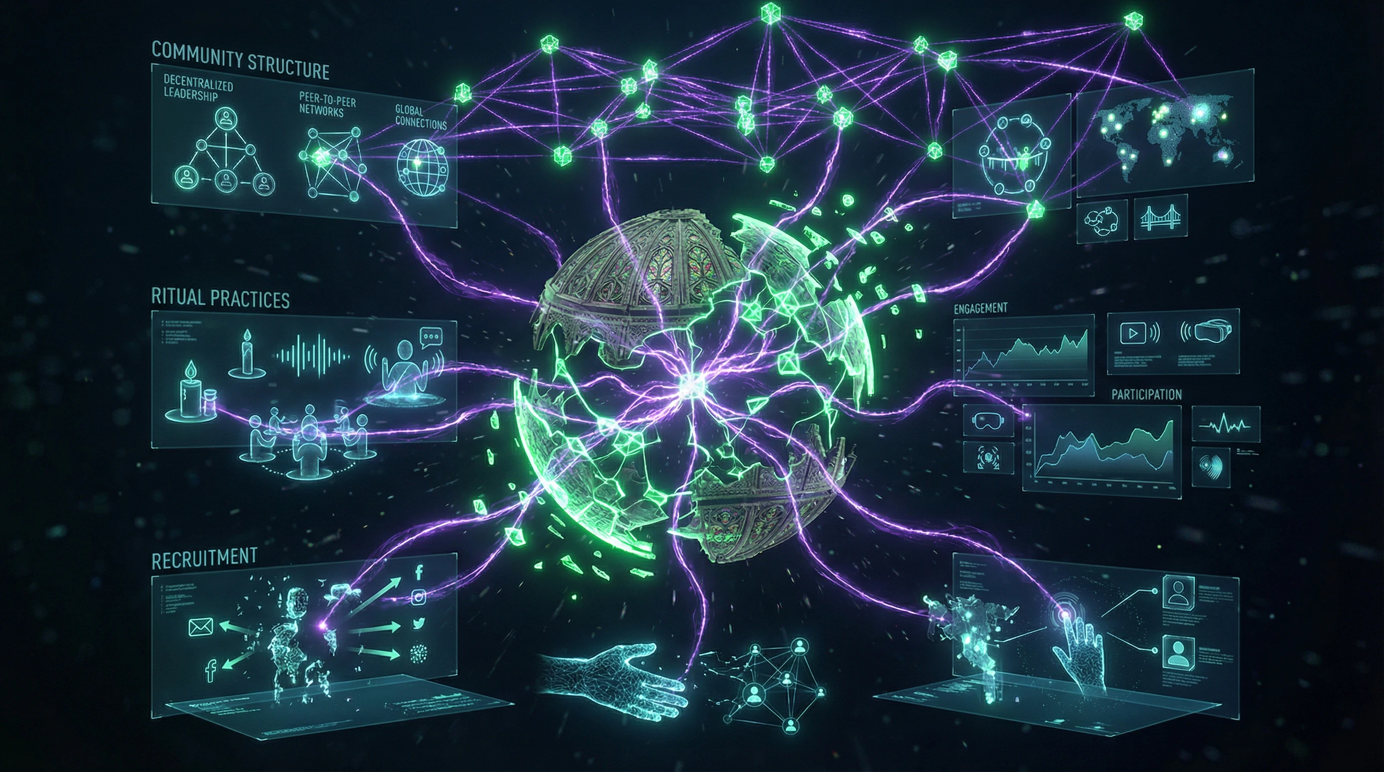 Diagram of digitalization's impact on NRM structure and practices