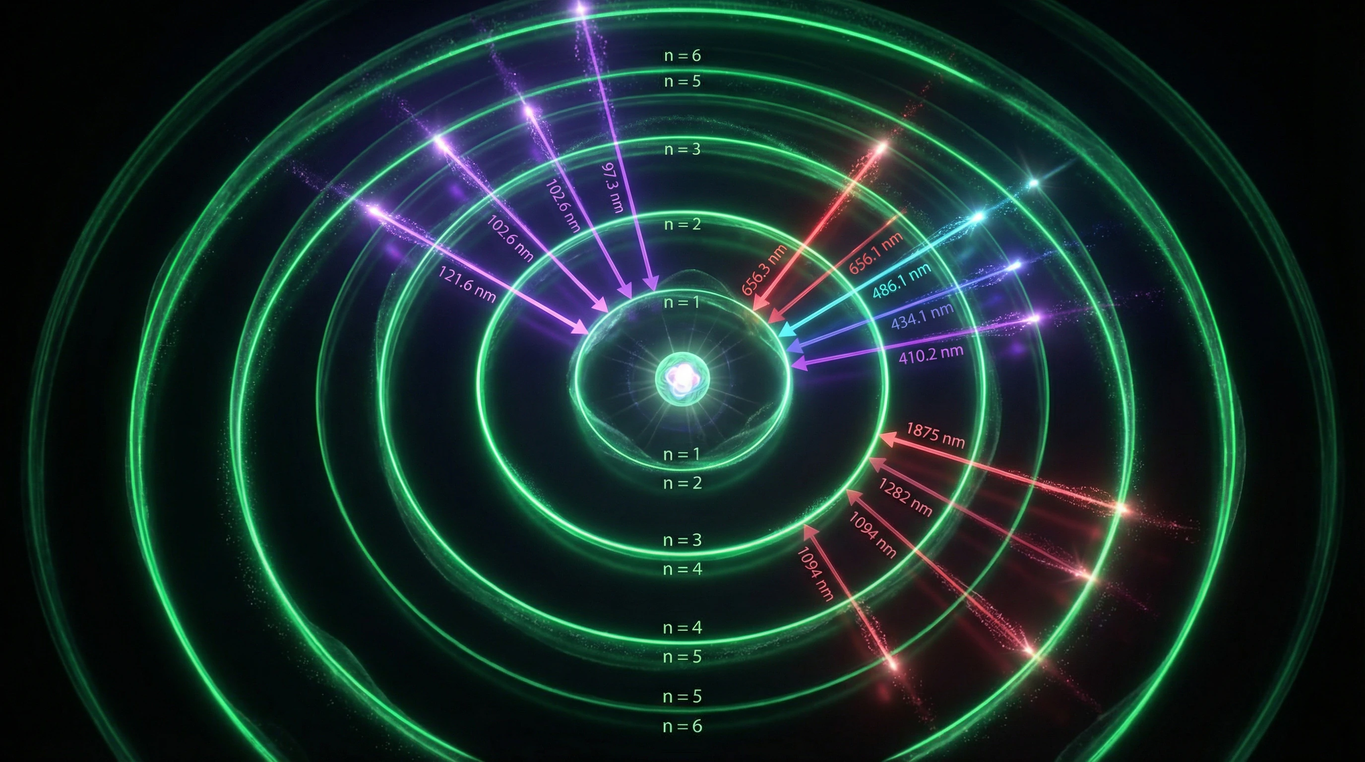 Energy level diagram of hydrogen atom and spectral series