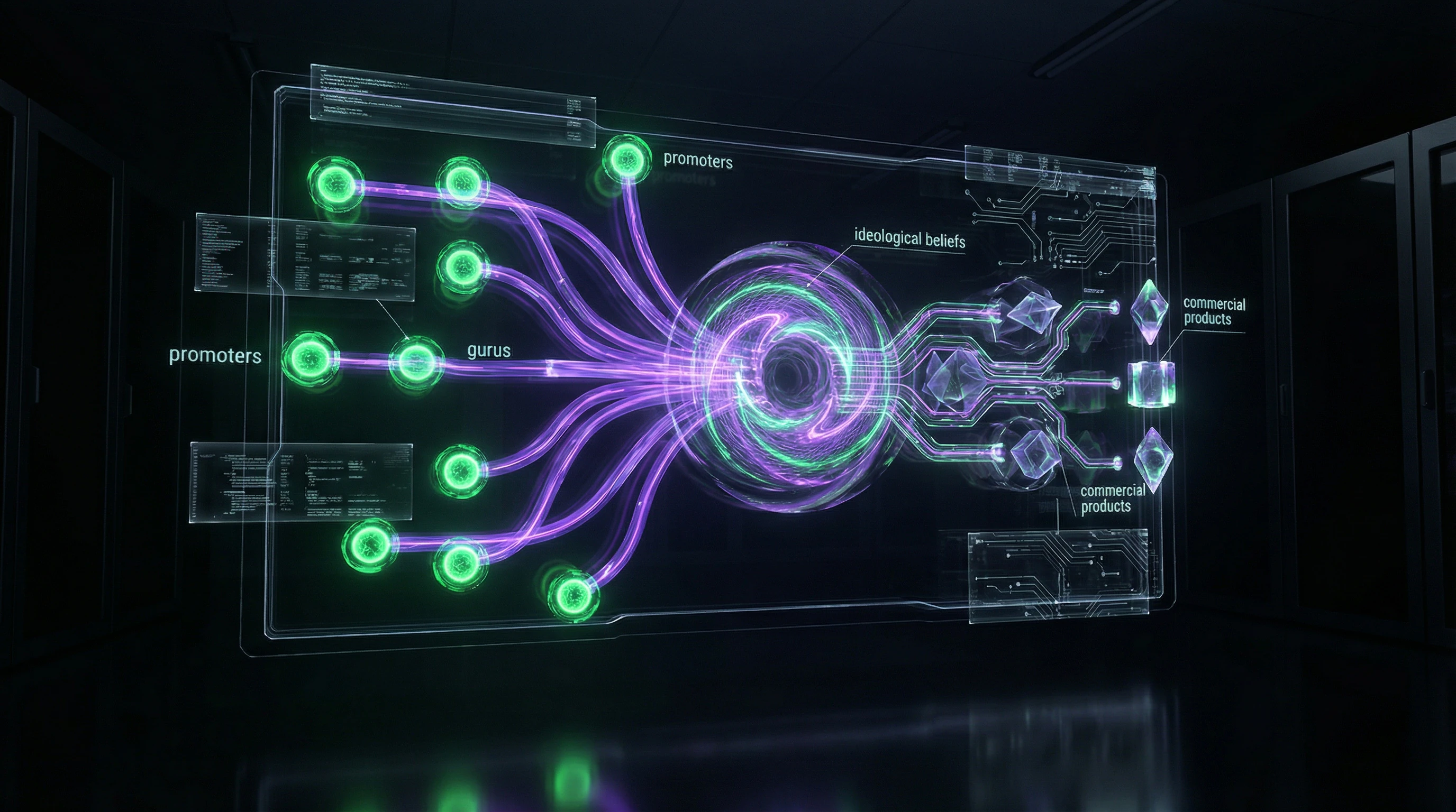 Diagram of organized pseudo-legal commercial arguments structure